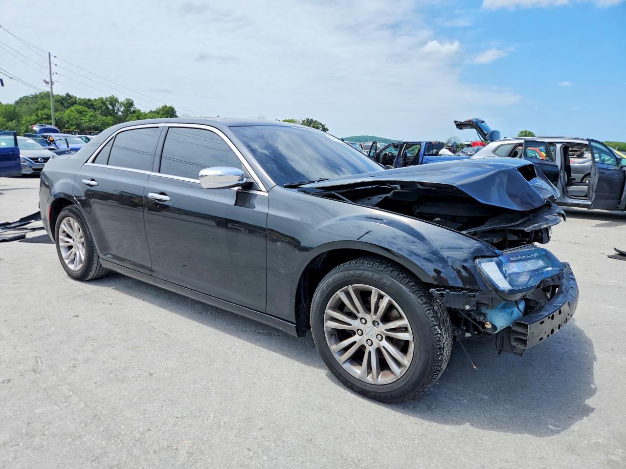 2015 Chrysler 300c Black vin: 2C3CCAEG7FH849003