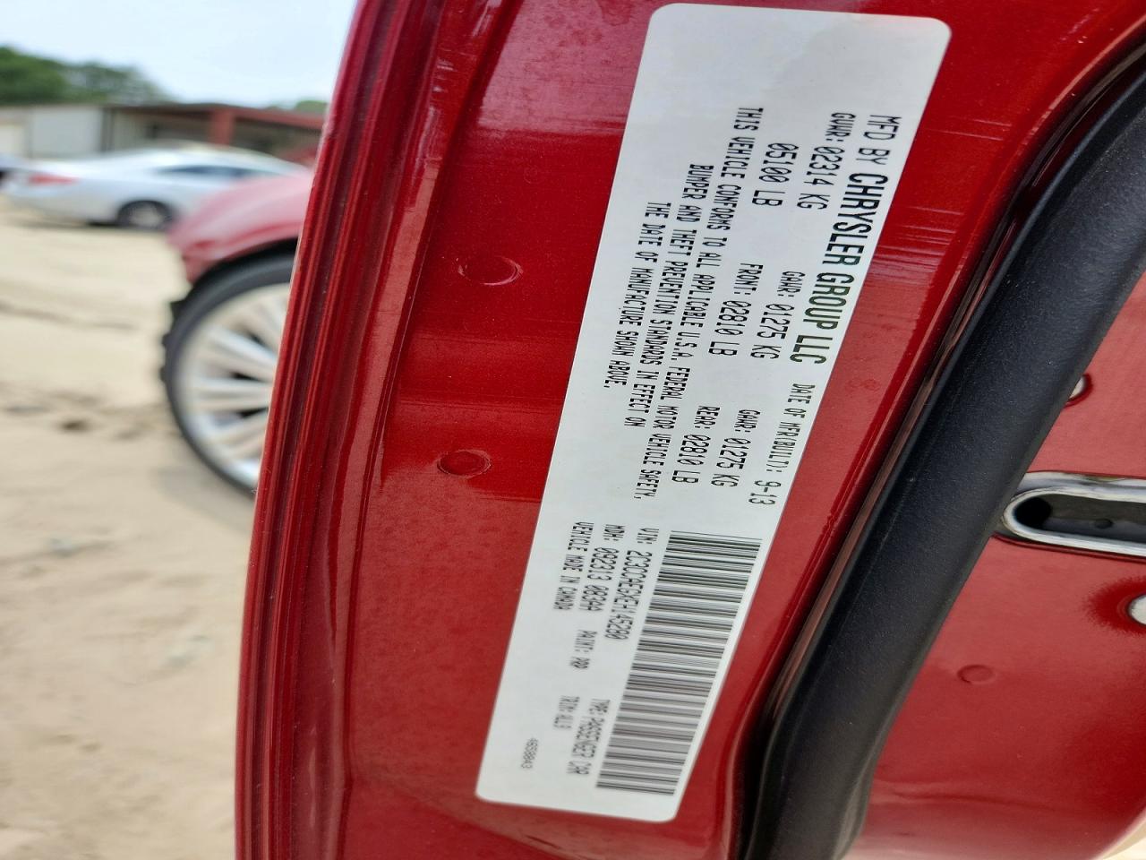 2014 Chrysler 300c Красный vin: 2C3CCAEGXEH145280