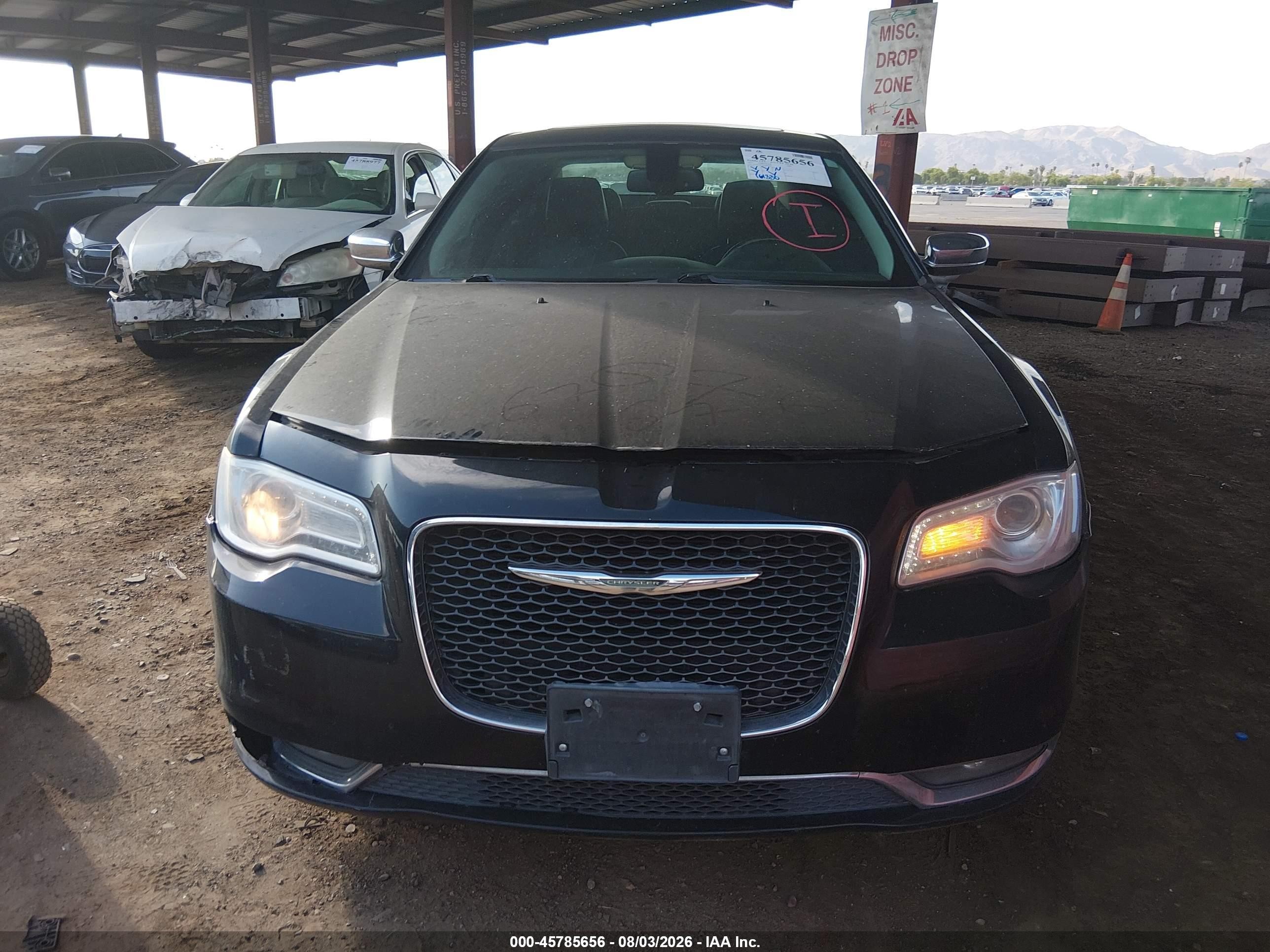 2015 Chrysler 300c   Black vin: 2C3CCAEGXFH807604