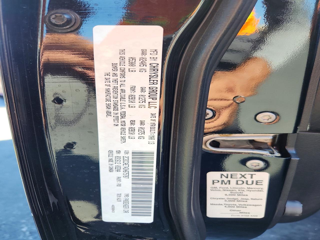 2013 Chrysler 300c Black vin: 2C3CCAET4DH675787