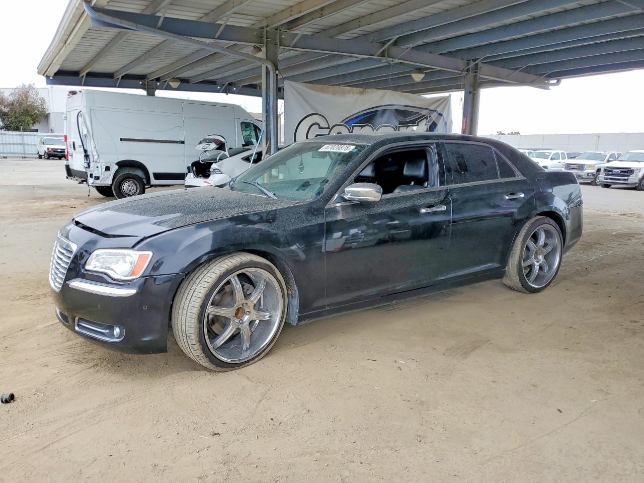 2013 Chrysler 300c Black vin: 2C3CCAET5DH600452