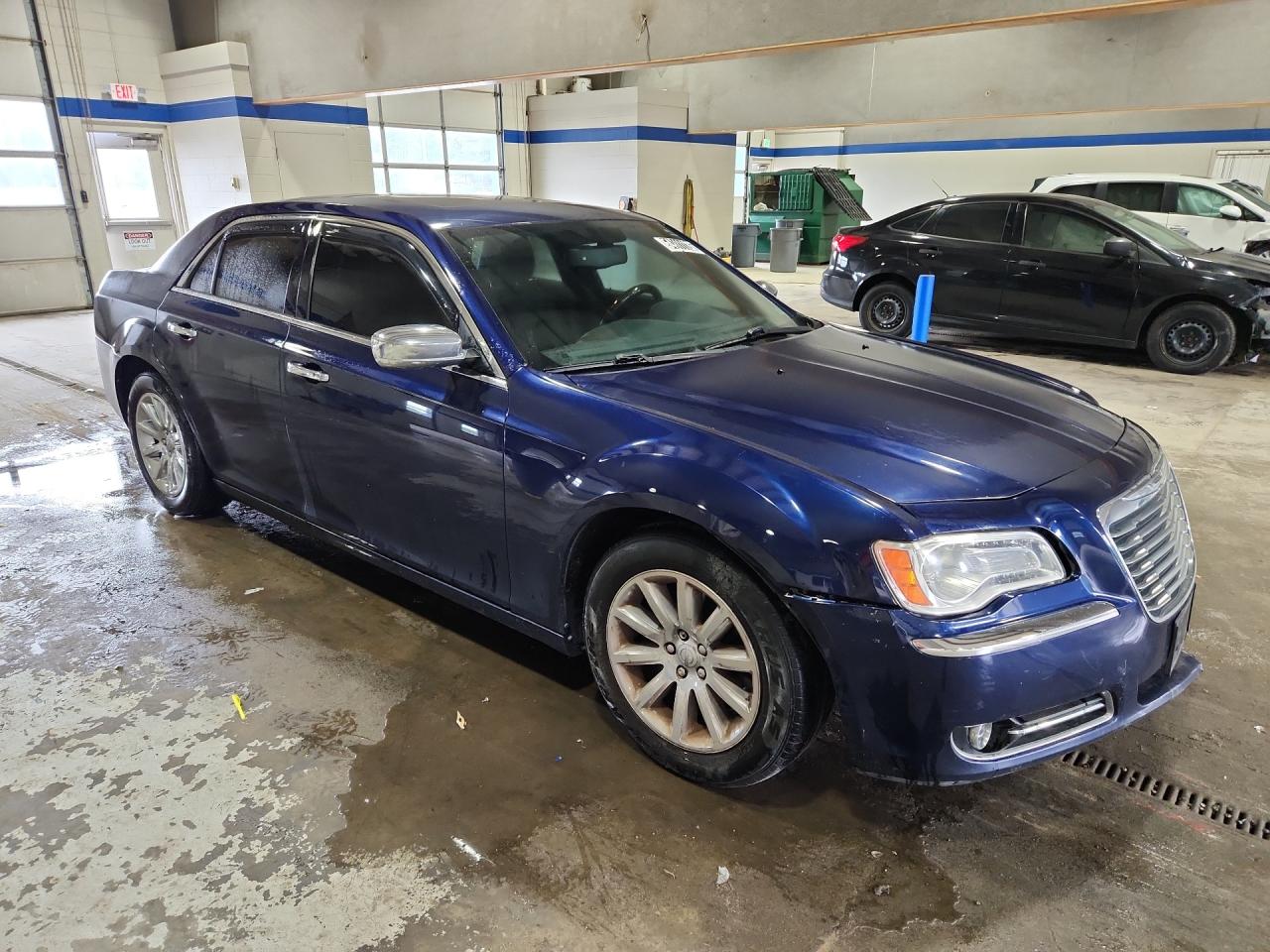 2013 Chrysler 300c Blue vin: 2C3CCAET9DH577757 Damage: Front Bumper, Broken, Replacement Required