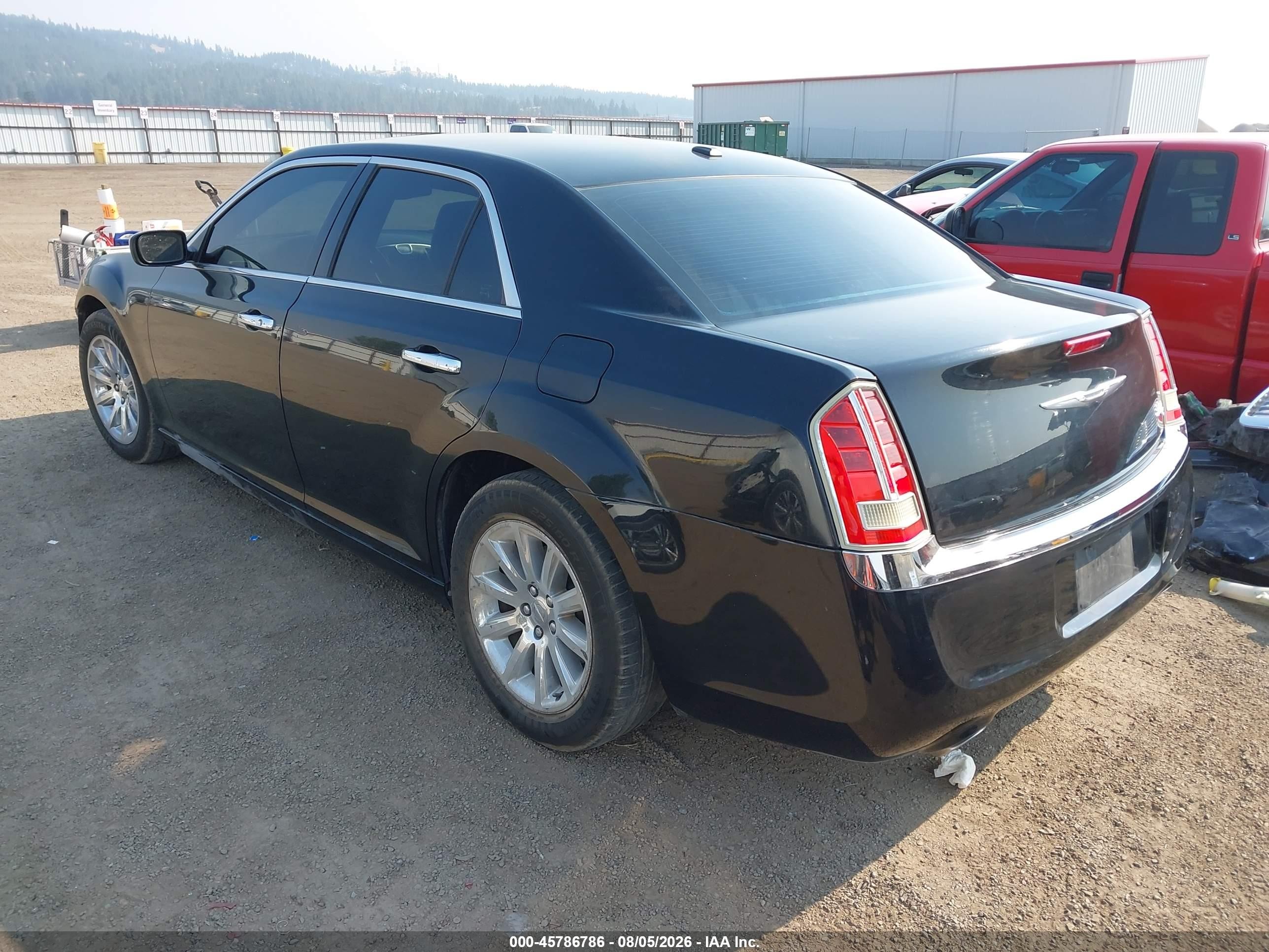 2012 Chrysler 300c   Black vin: 2C3CCAETXCH264845