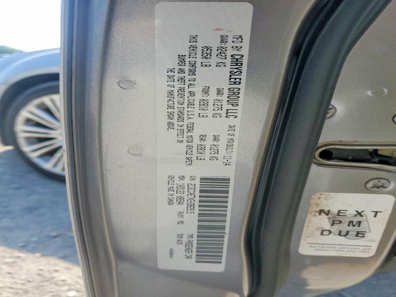 2014 Chrysler 300c Серебряный vin: 2C3CCAETXEH382915