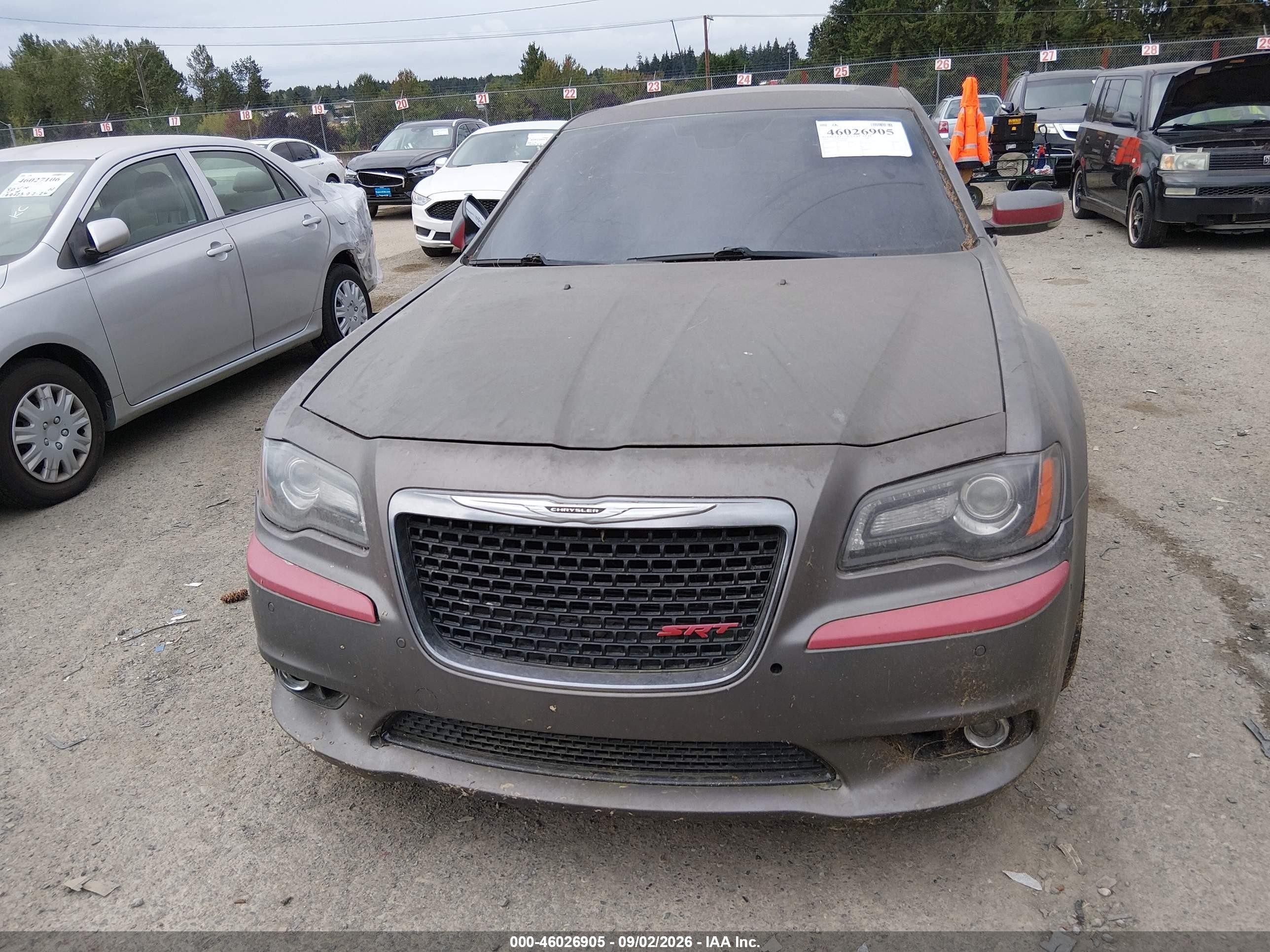 2012 Chrysler 300 Srt8 Gray vin: 2C3CCAFJ2CH801785