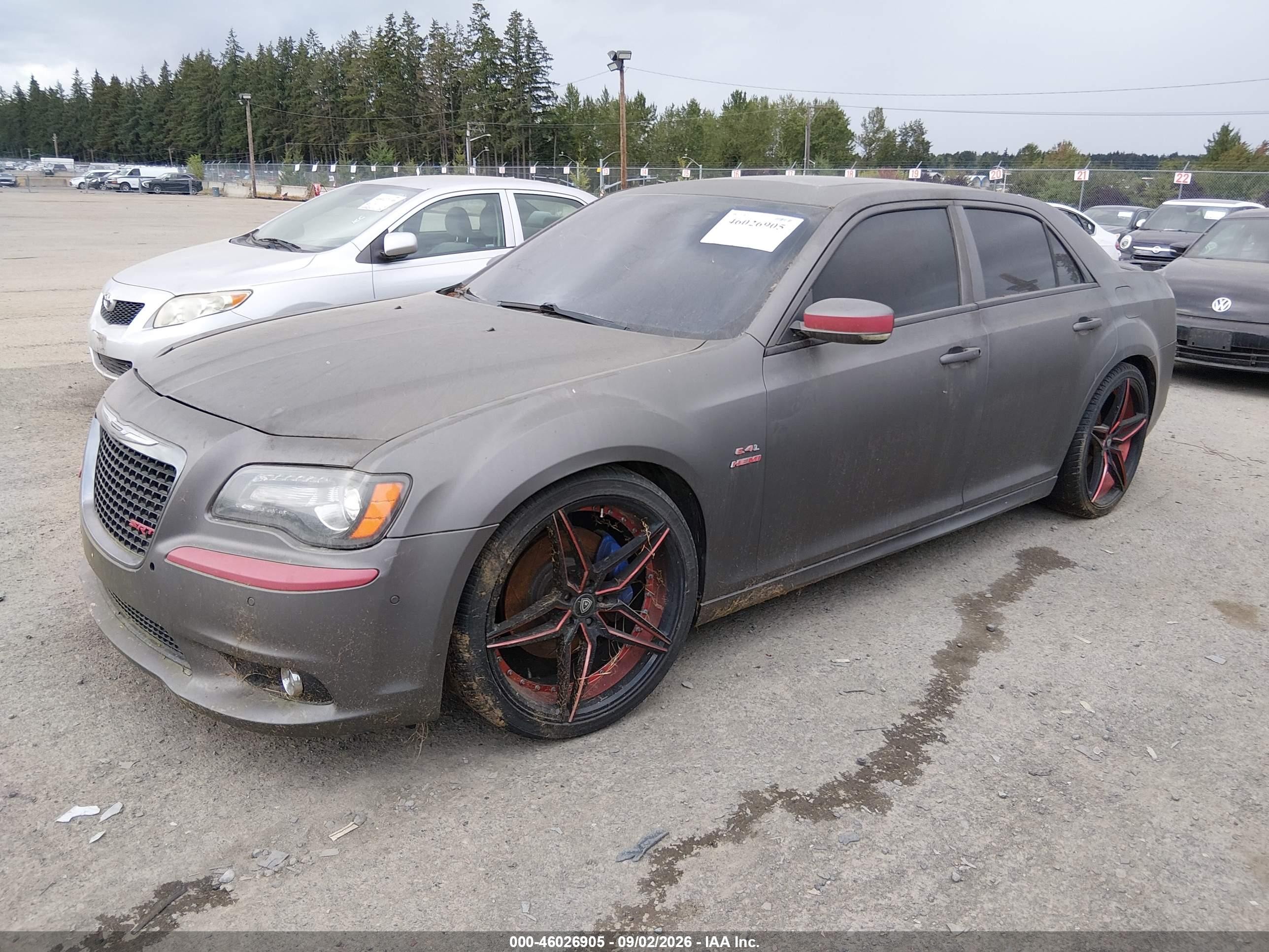 2012 Chrysler 300 Srt8 Gray vin: 2C3CCAFJ2CH801785