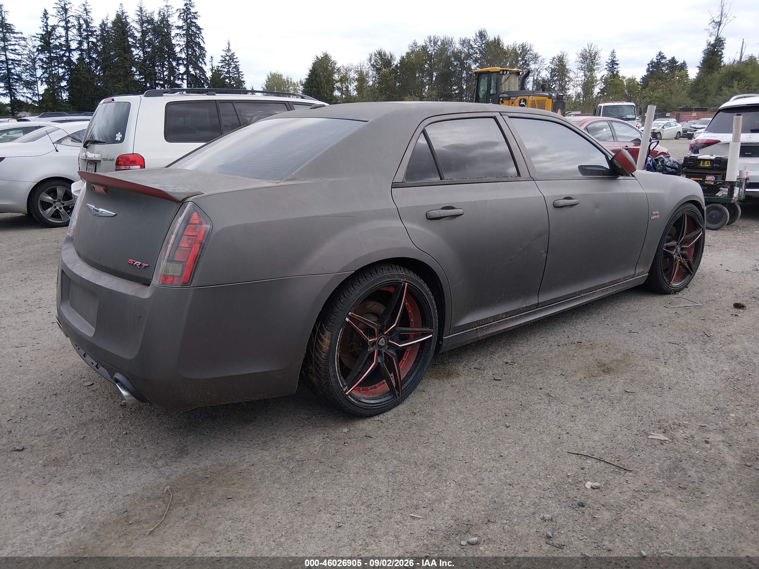 2012 Chrysler 300 Srt8 Gray vin: 2C3CCAFJ2CH801785