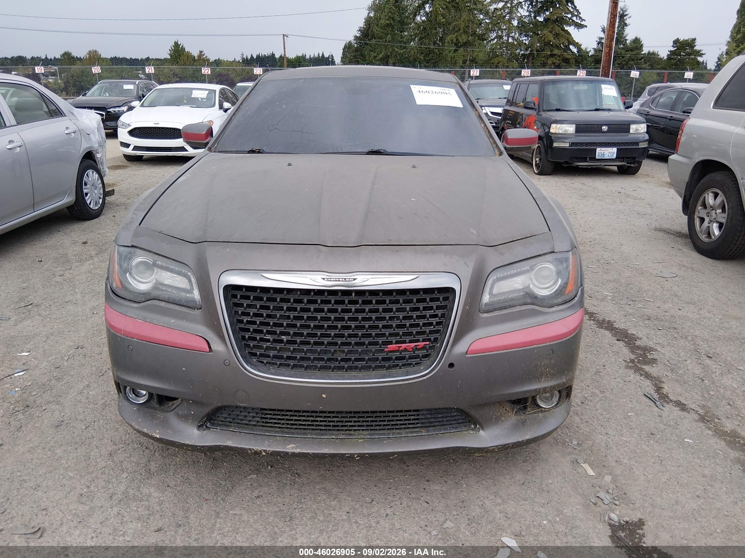 2012 Chrysler 300 Srt8 Gray vin: 2C3CCAFJ2CH801785