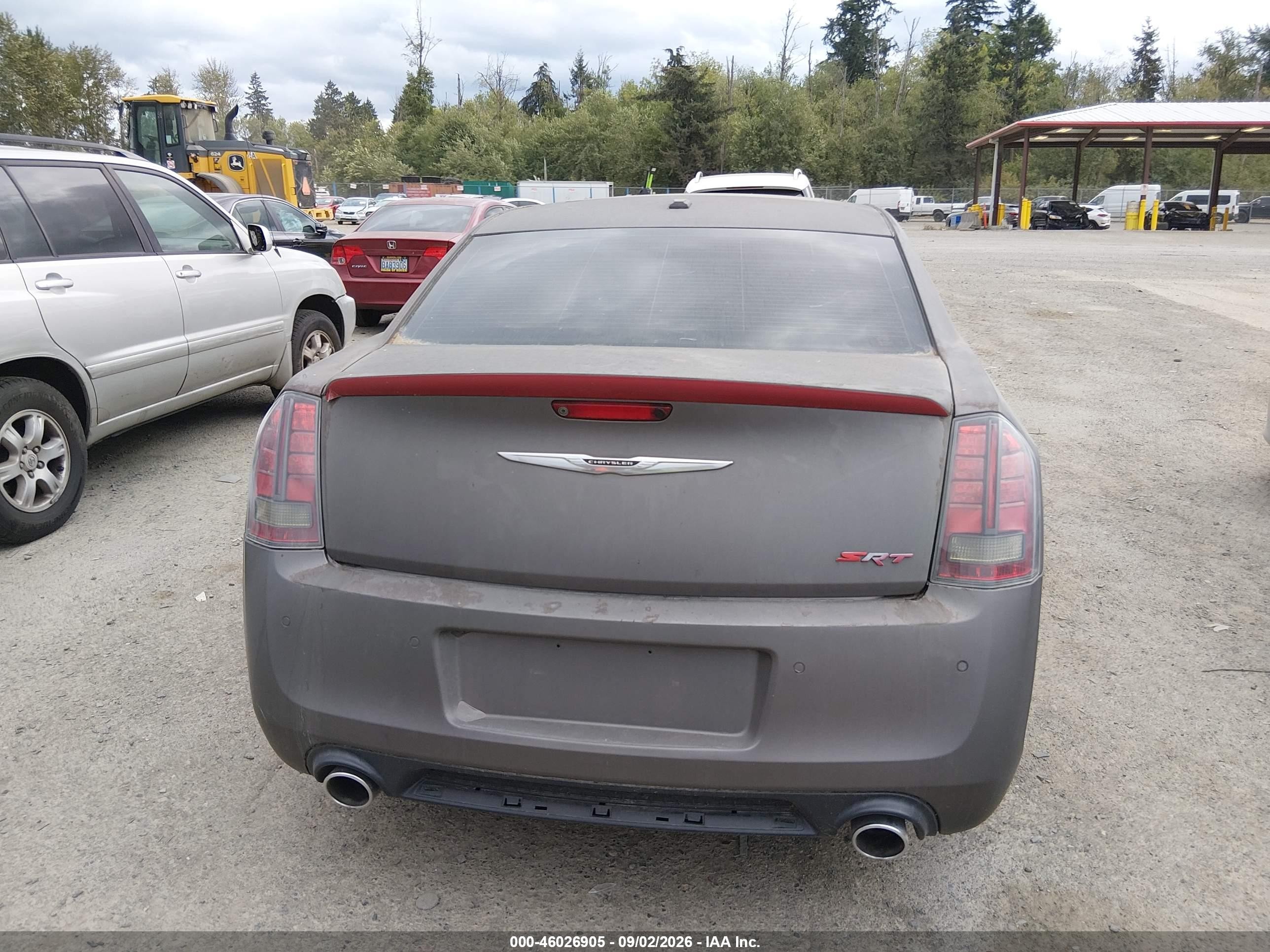 2012 Chrysler 300 Srt8 Gray vin: 2C3CCAFJ2CH801785