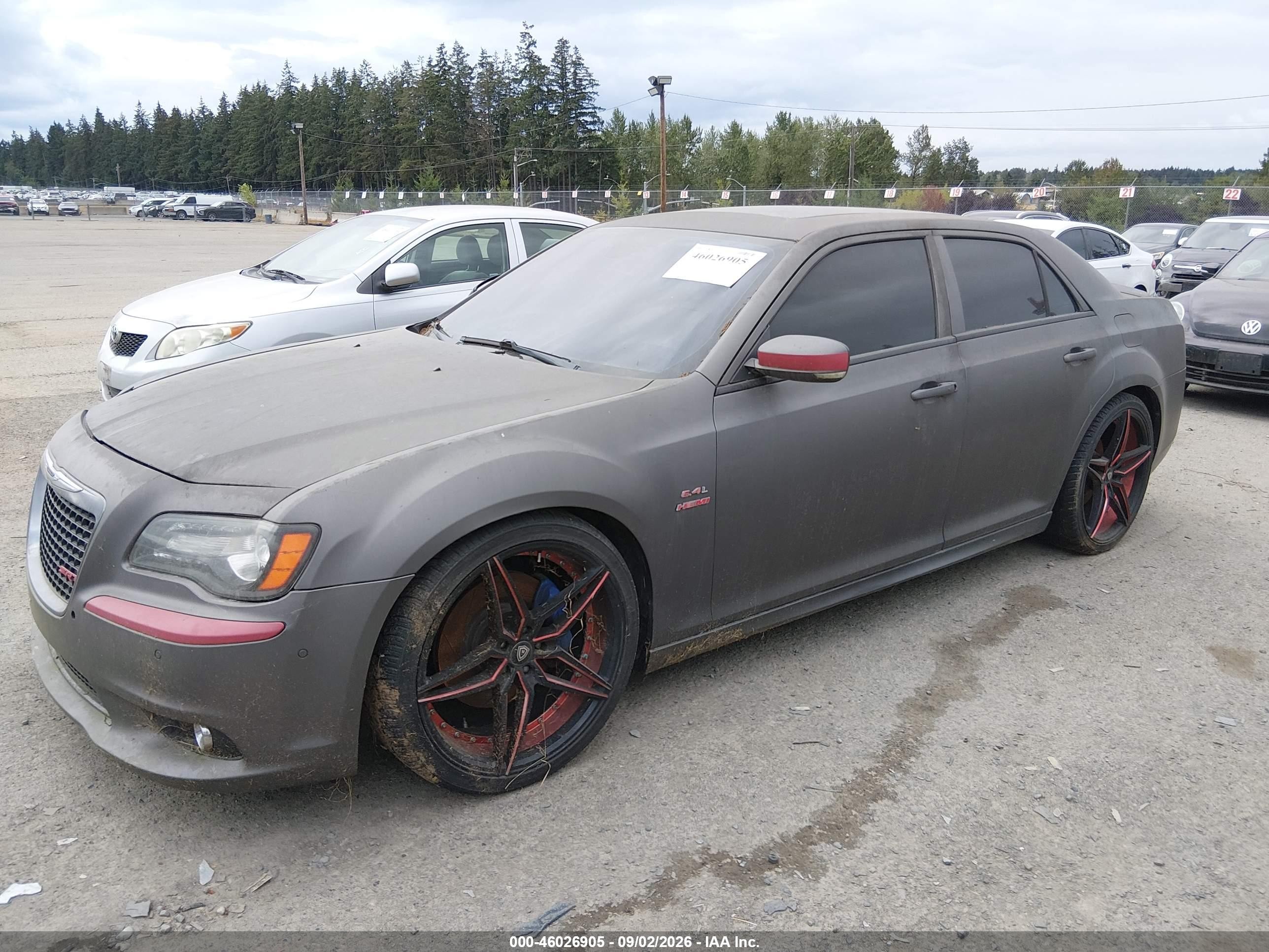 2012 Chrysler 300 Srt8 Gray vin: 2C3CCAFJ2CH801785