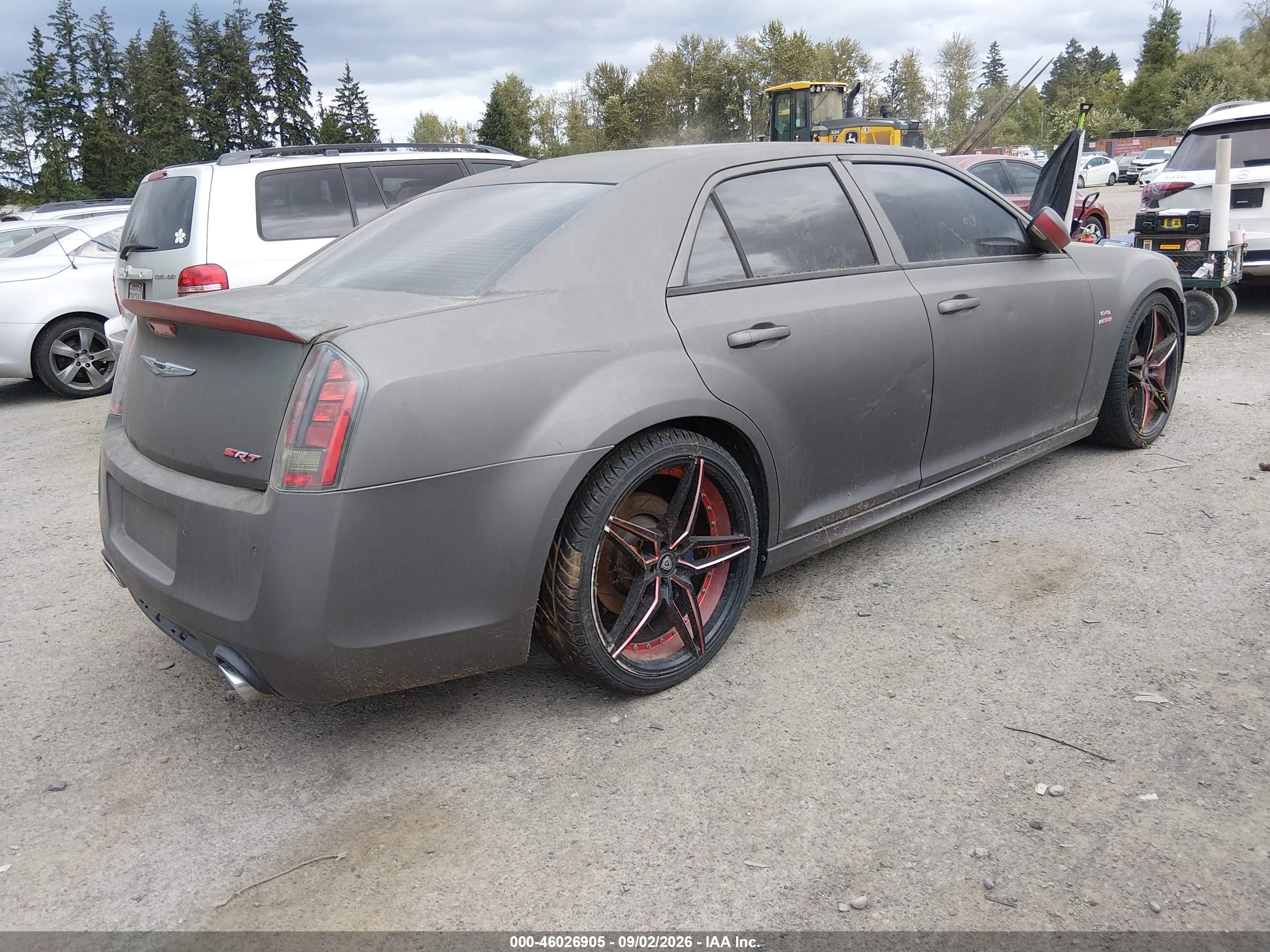2012 Chrysler 300 Srt8 Gray vin: 2C3CCAFJ2CH801785