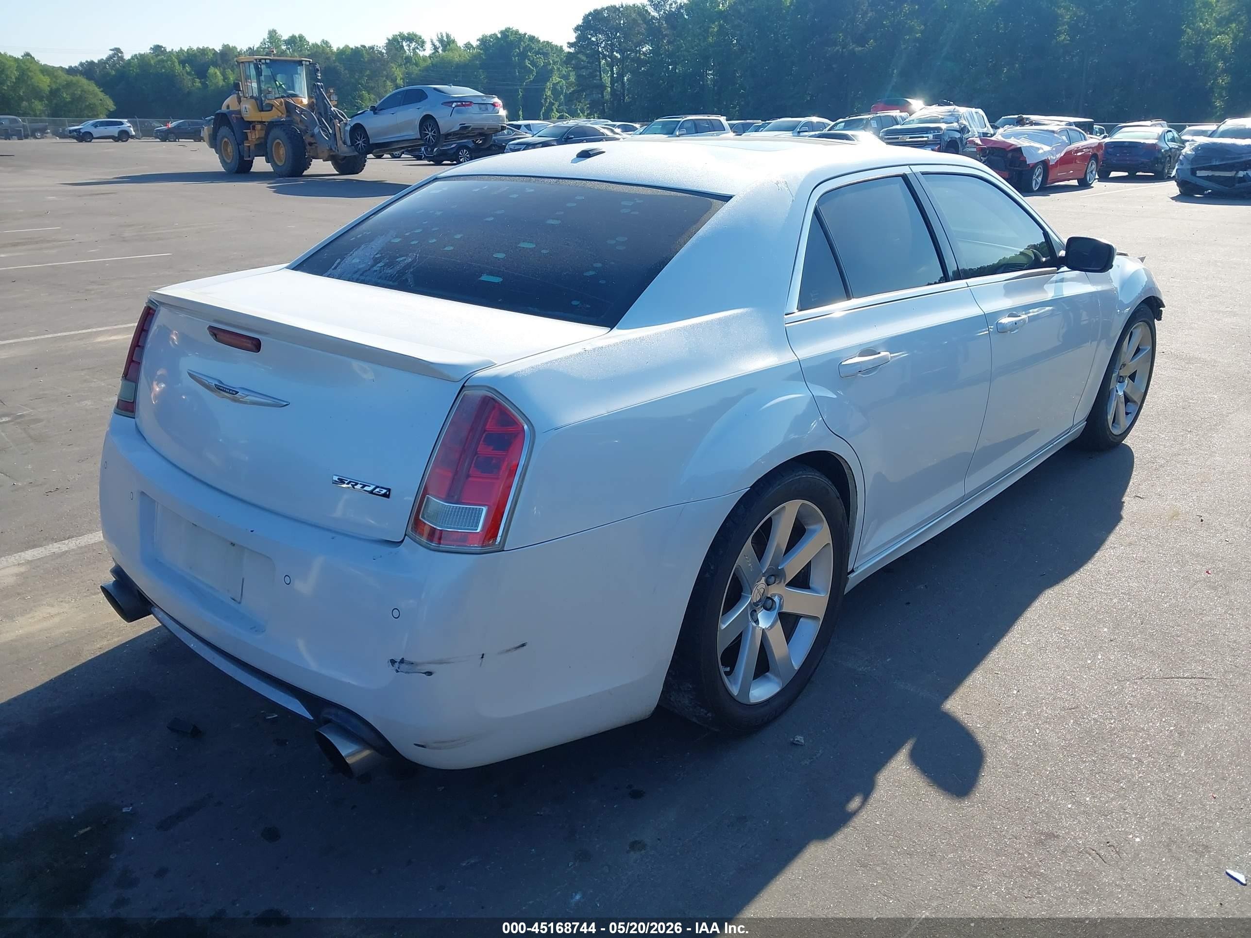 2012 Chrysler 300 Srt8 White vin: 2C3CCAFJ4CH801352