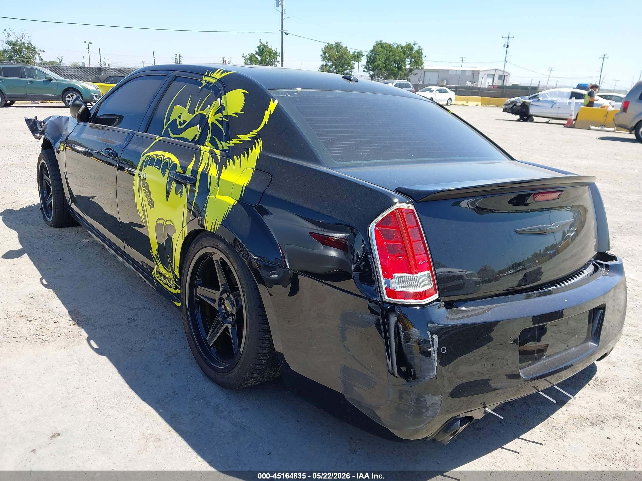 2012 Chrysler 300 Srt8 Black vin: 2C3CCAFJ5CH800114