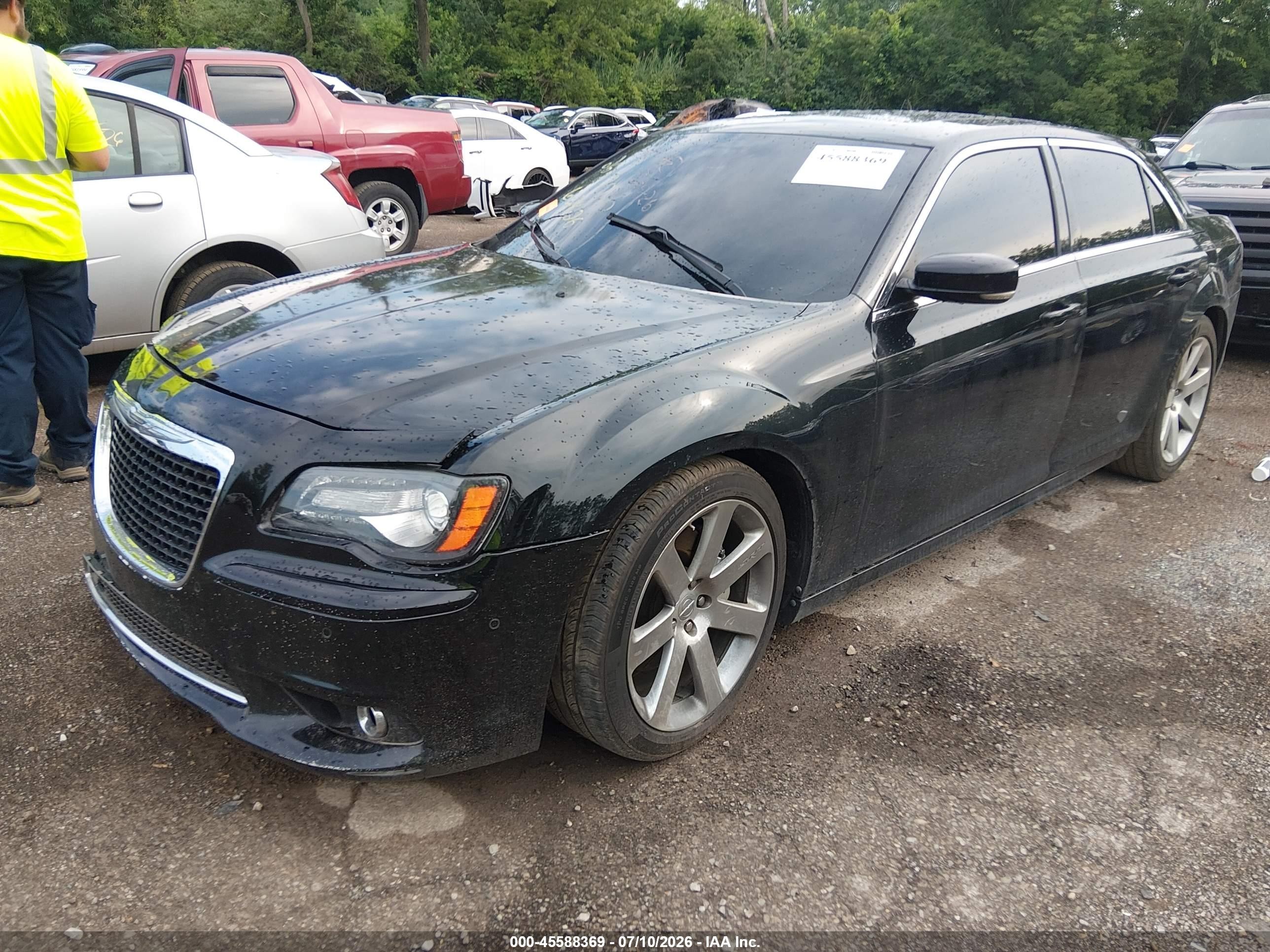 2012 Chrysler 300 Srt8 Black vin: 2C3CCAFJXCH800660