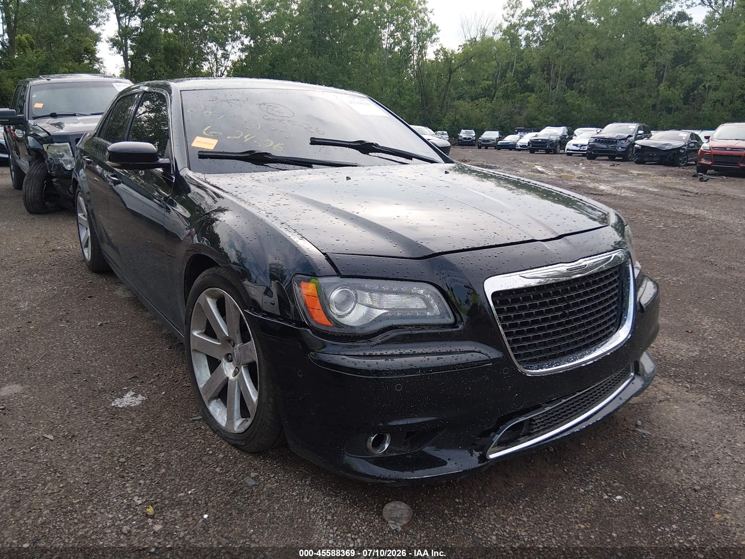 2012 Chrysler 300 Srt8 Black vin: 2C3CCAFJXCH800660