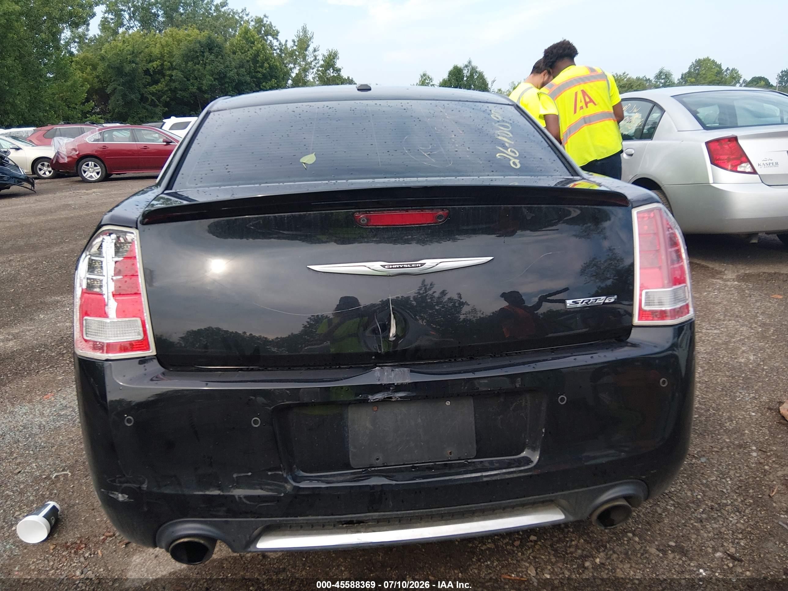 2012 Chrysler 300 Srt8 Black vin: 2C3CCAFJXCH800660
