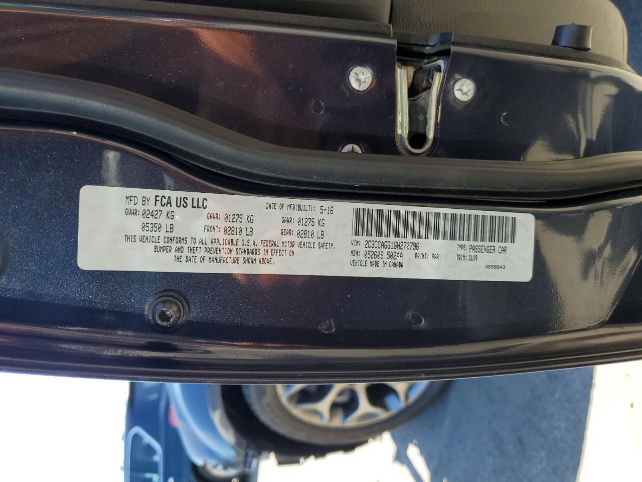 2016 Chrysler 300 S Синий vin: 2C3CCAGG1GH270796