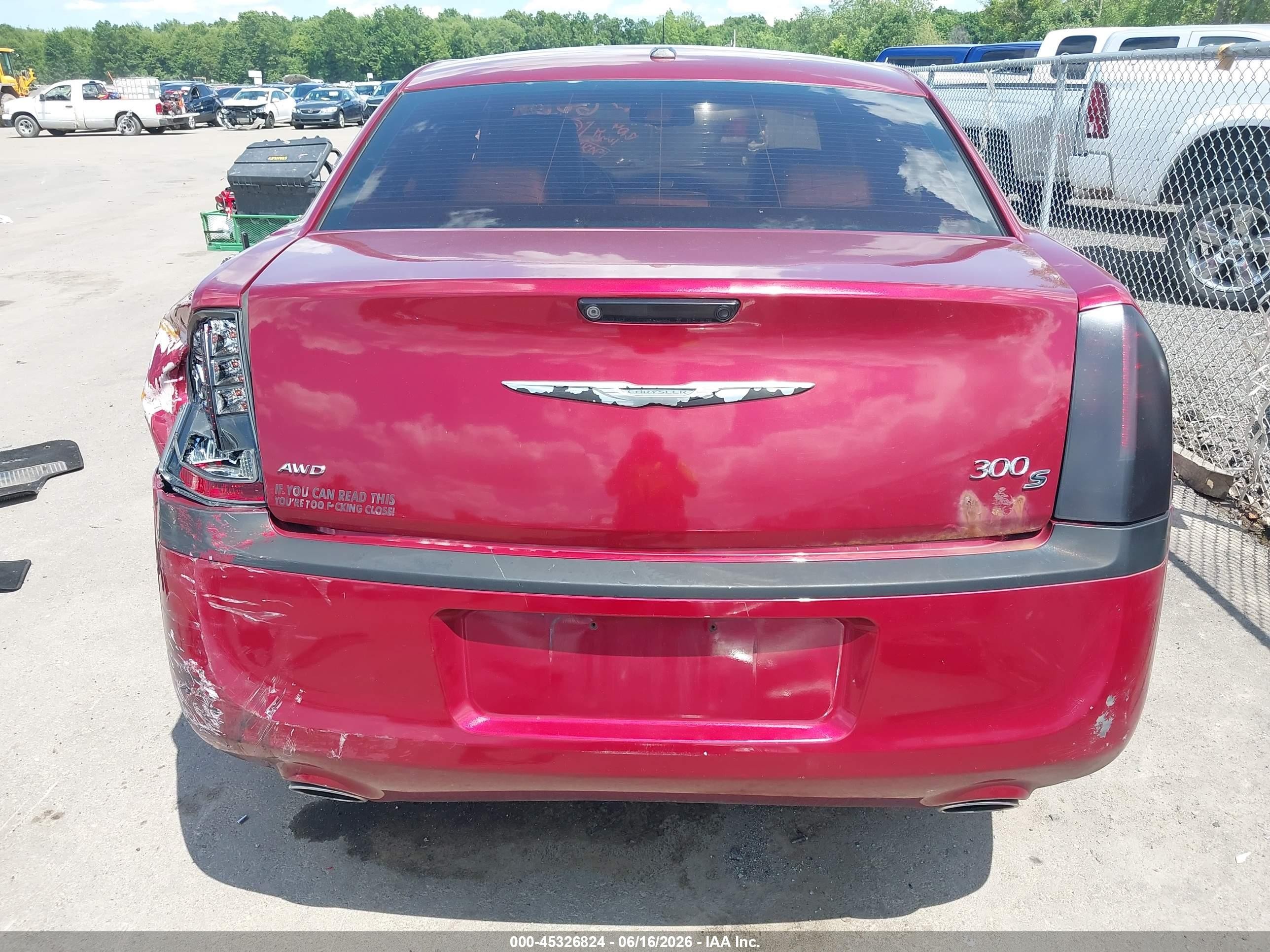 2014 Chrysler 300 300s Red vin: 2C3CCAGG2EH361525