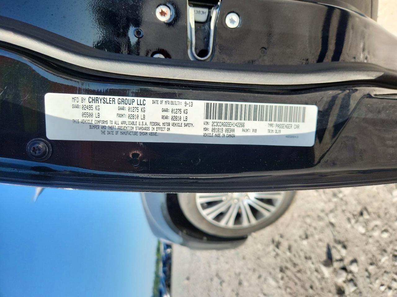2014 Chrysler 300 S Черный vin: 2C3CCAGG5EH142266