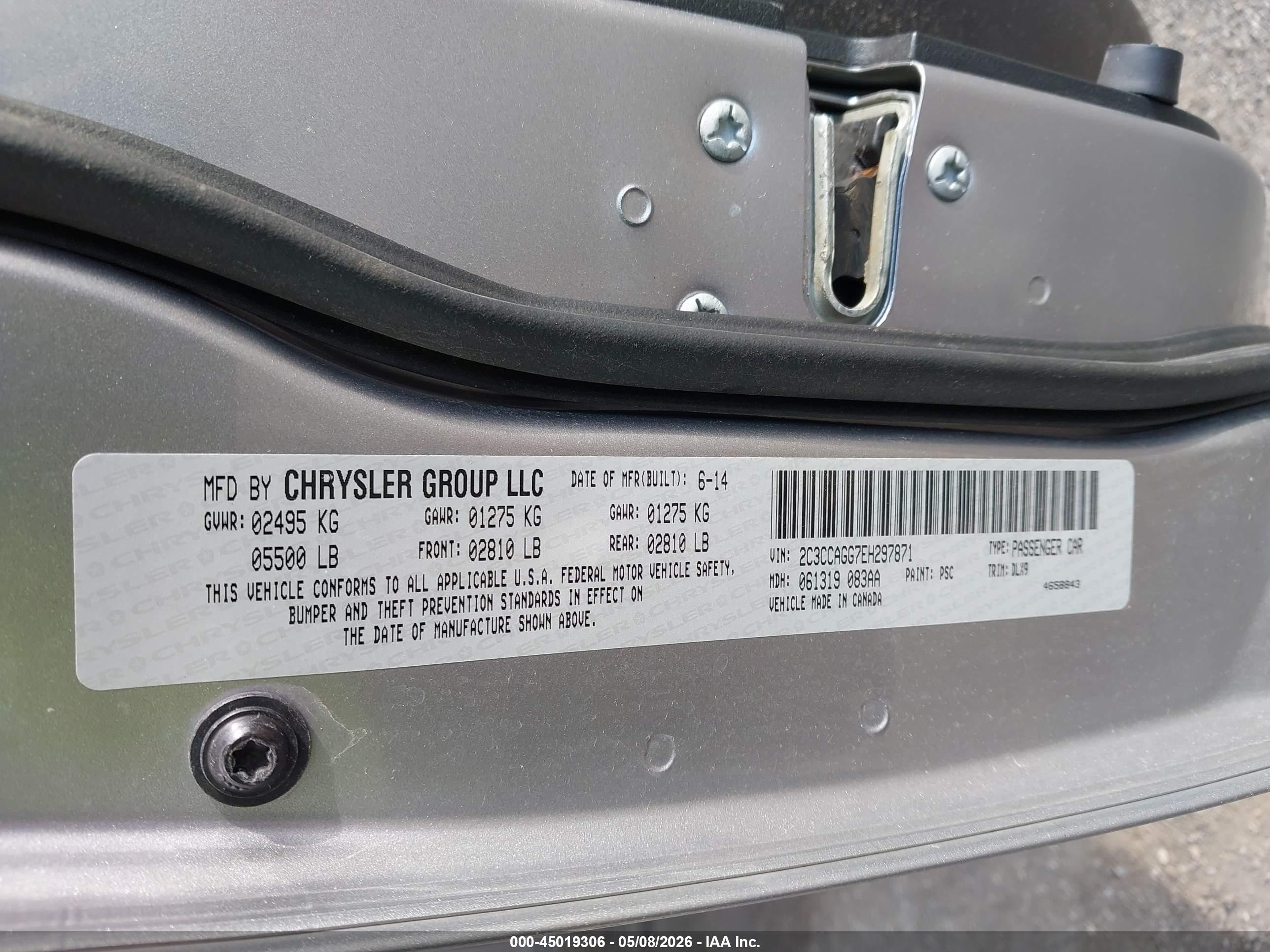 2014 Chrysler 300 300s Серебряный vin: 2C3CCAGG7EH297871