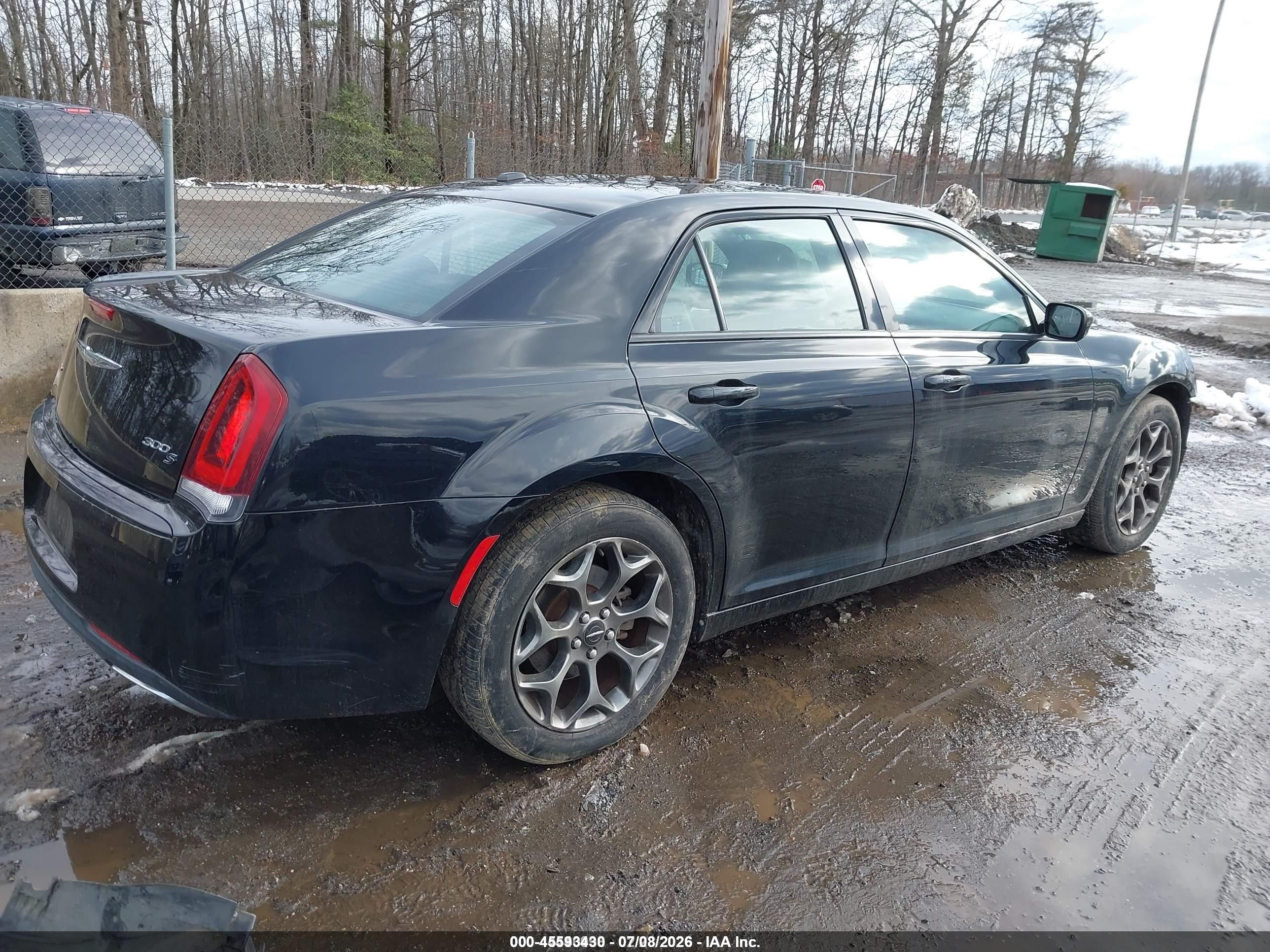 2015 Chrysler 300 S Black vin: 2C3CCAGG8FH787026
