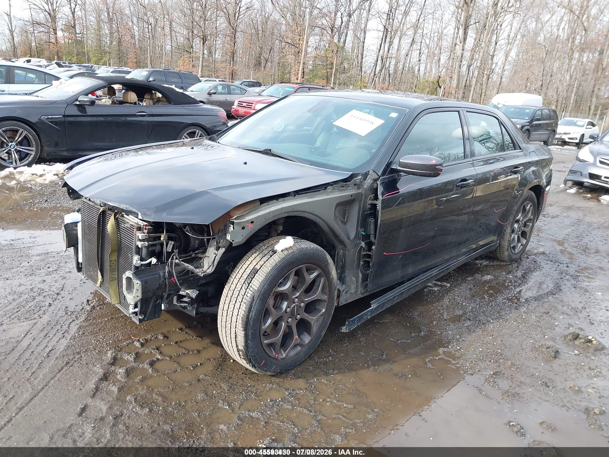 2015 Chrysler 300 S Black vin: 2C3CCAGG8FH787026