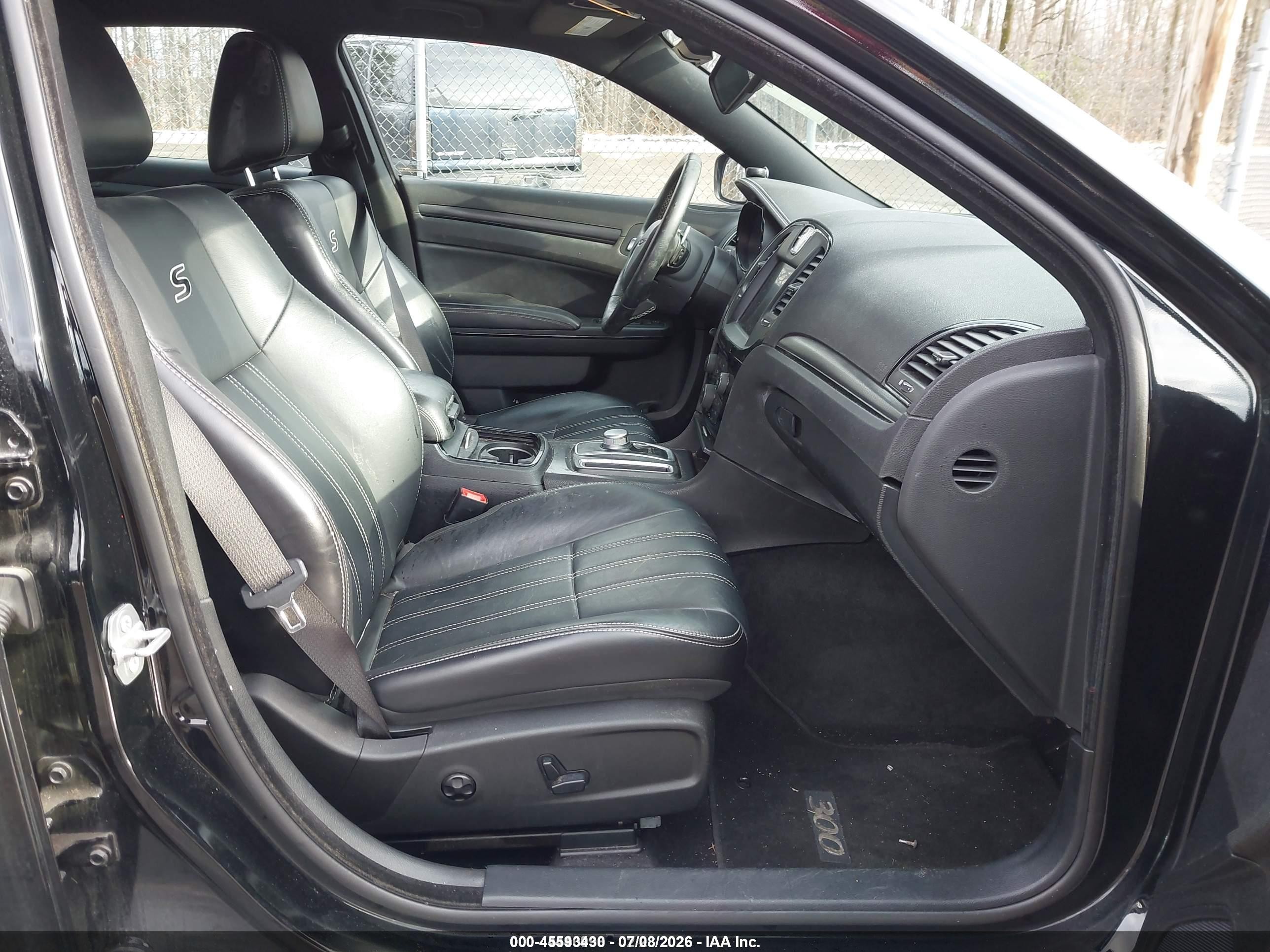 2015 Chrysler 300 S Black vin: 2C3CCAGG8FH787026