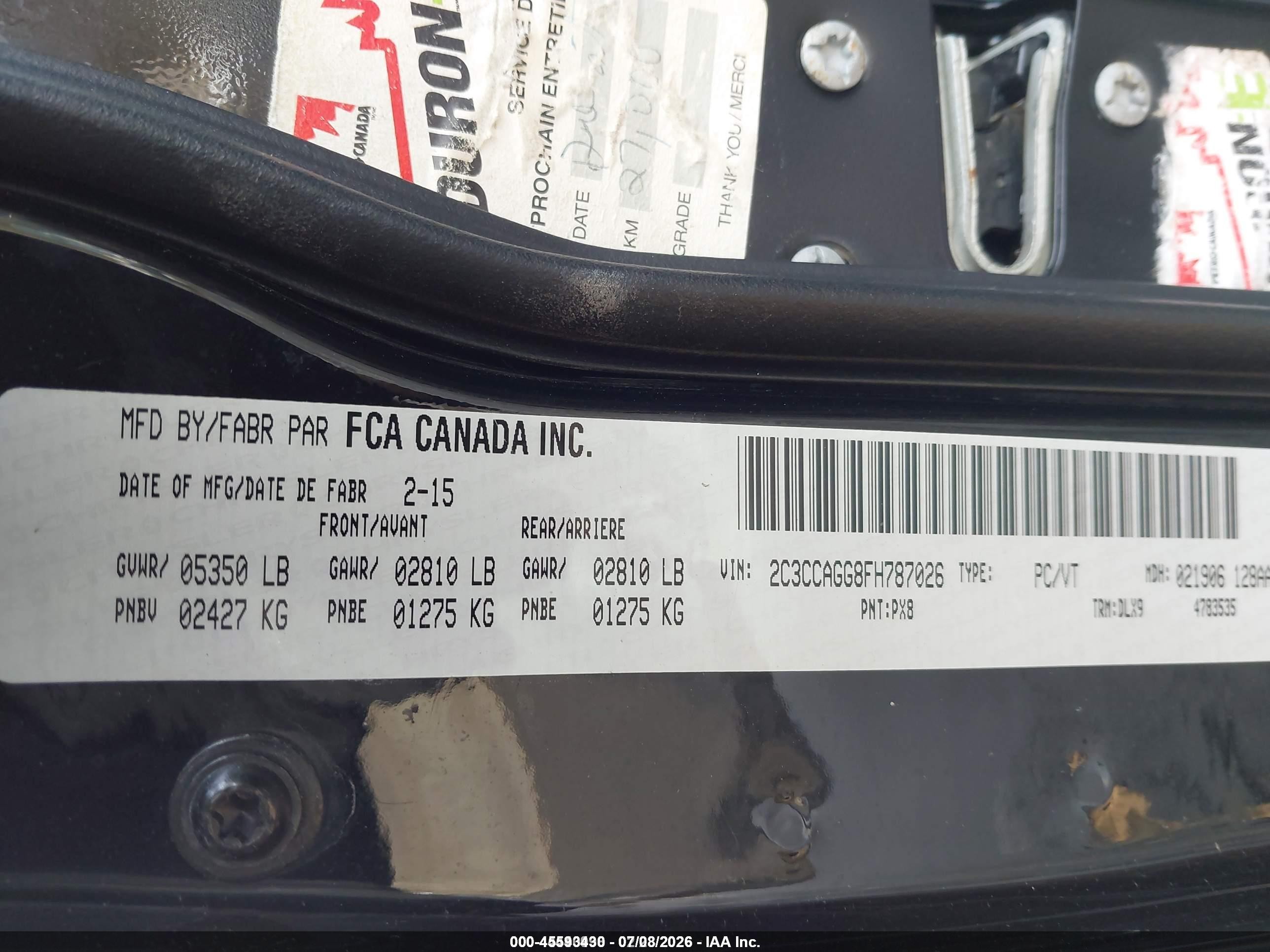 2015 Chrysler 300 S Black vin: 2C3CCAGG8FH787026