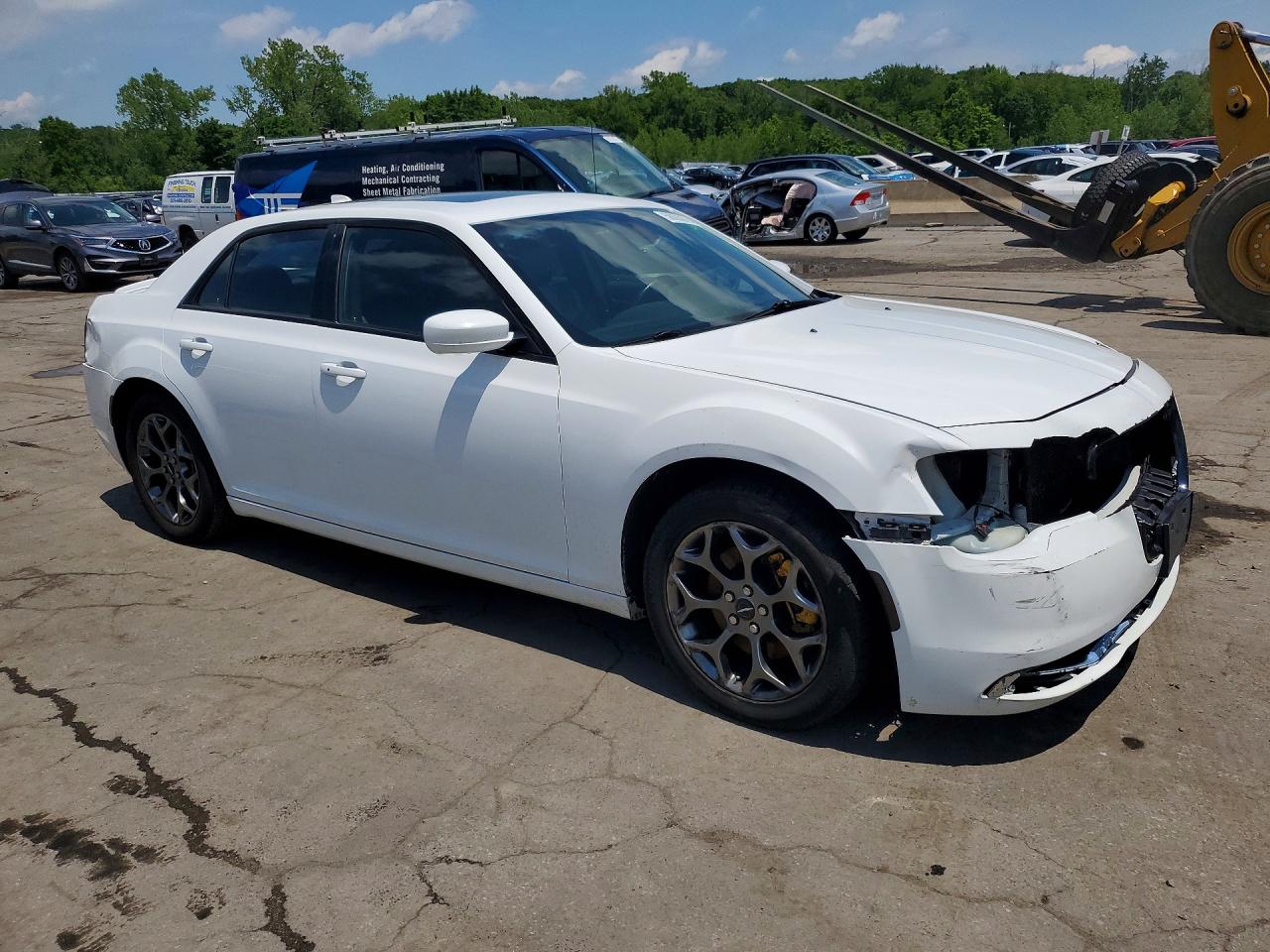 2015 Chrysler 300 S White vin: 2C3CCAGG8FH892343