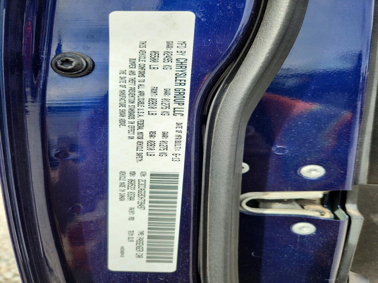 2013 Chrysler 300 S Blue vin: 2C3CCAGG9DH739497