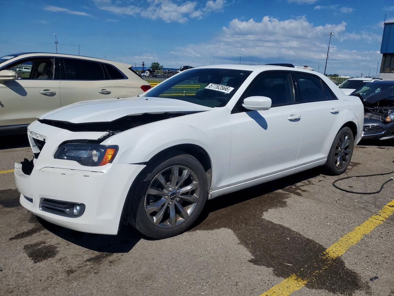 2014 Chrysler 300 S White vin: 2C3CCAGG9EH353194