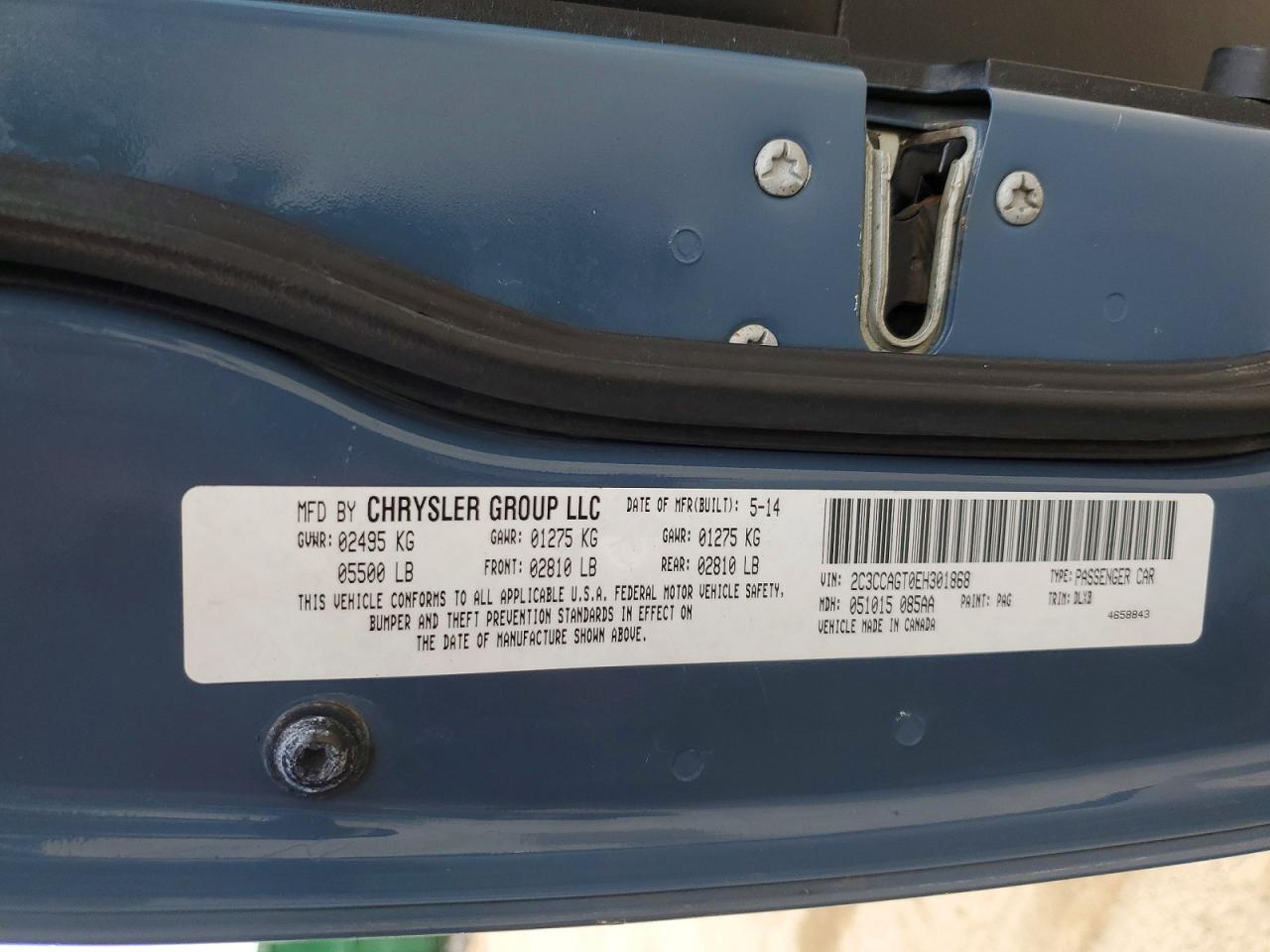 2014 Chrysler 300 S Blue vin: 2C3CCAGT0EH301868