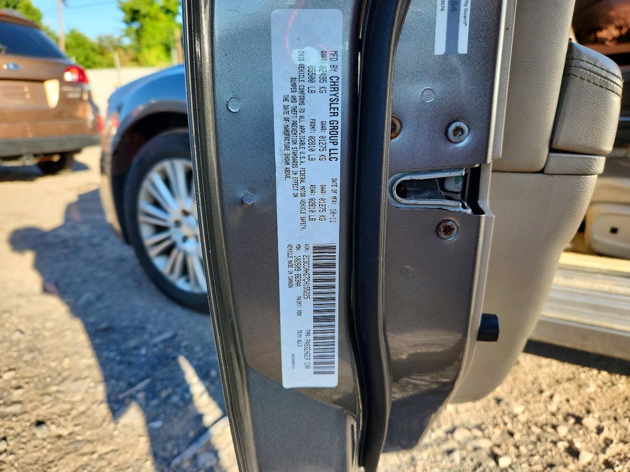 2012 Chrysler 300 Limited Угольный vin: 2C3CCAHG7CH155225