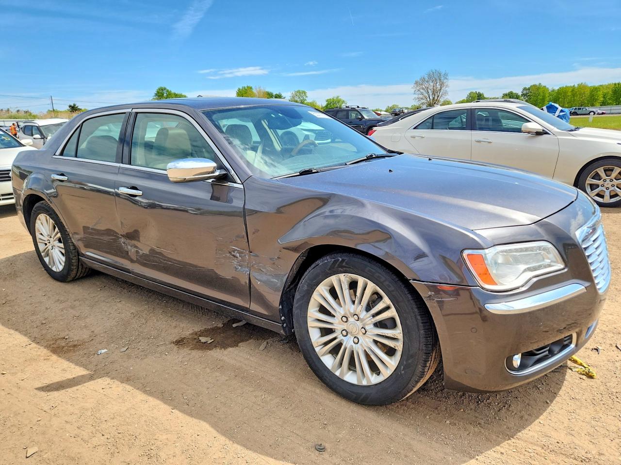 2014 Chrysler 300c Gray vin: 2C3CCAKG6EH139030