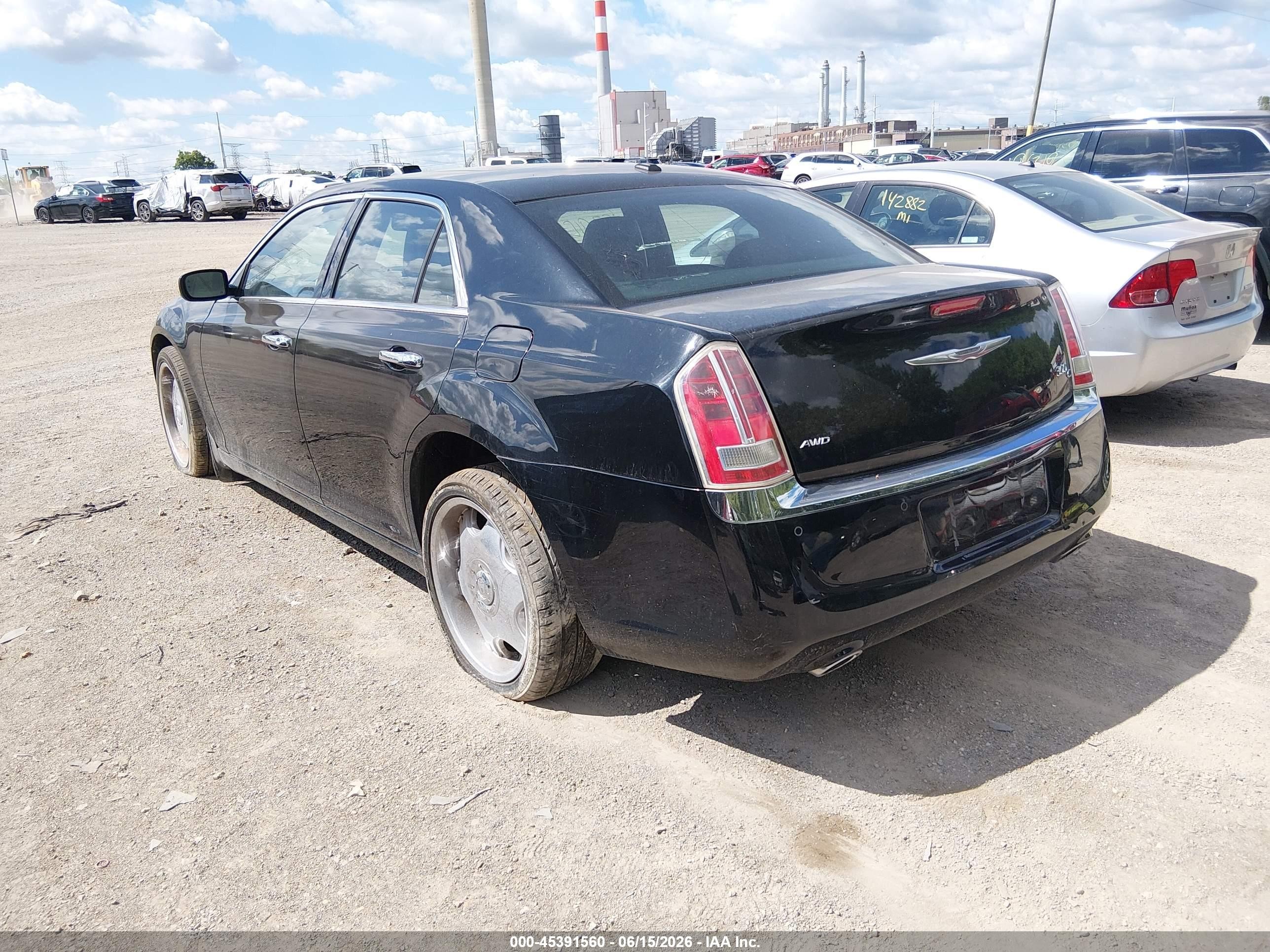 2013 Chrysler 300c Awd Black vin: 2C3CCAKT1DH699579