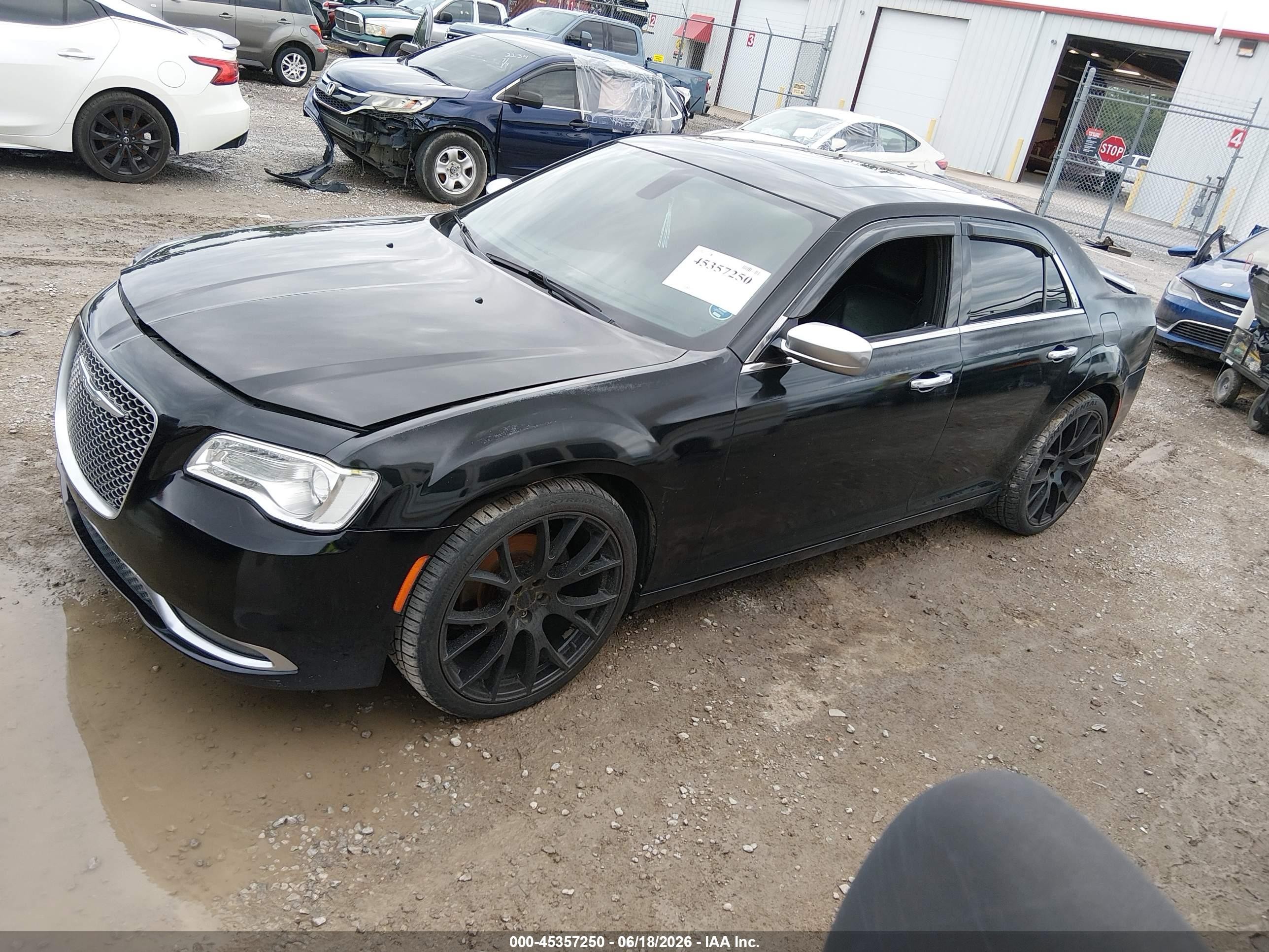 2015 Chrysler 300c Platinum Черный vin: 2C3CCAPG7FH837480