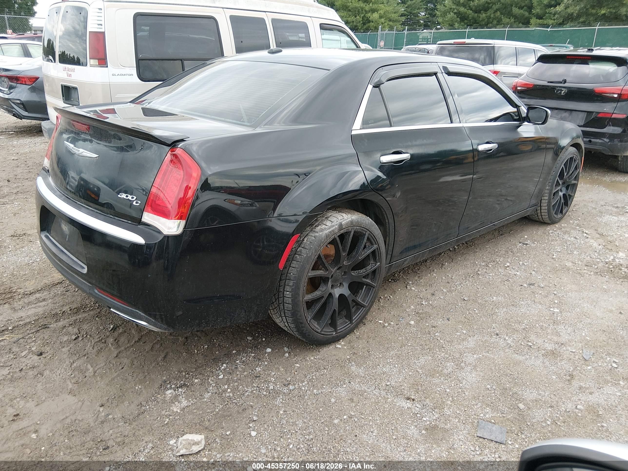 2015 Chrysler 300c Platinum Черный vin: 2C3CCAPG7FH837480