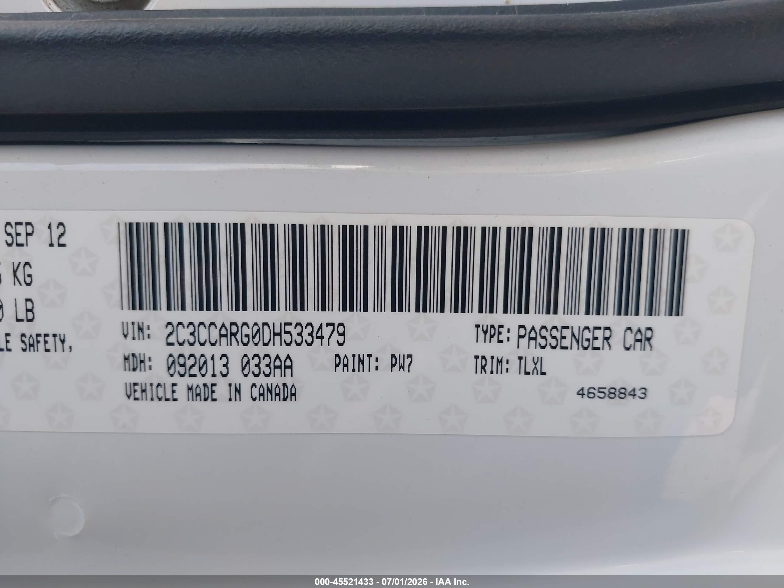 2013 Chrysler 300 Motown White vin: 2C3CCARG0DH533479