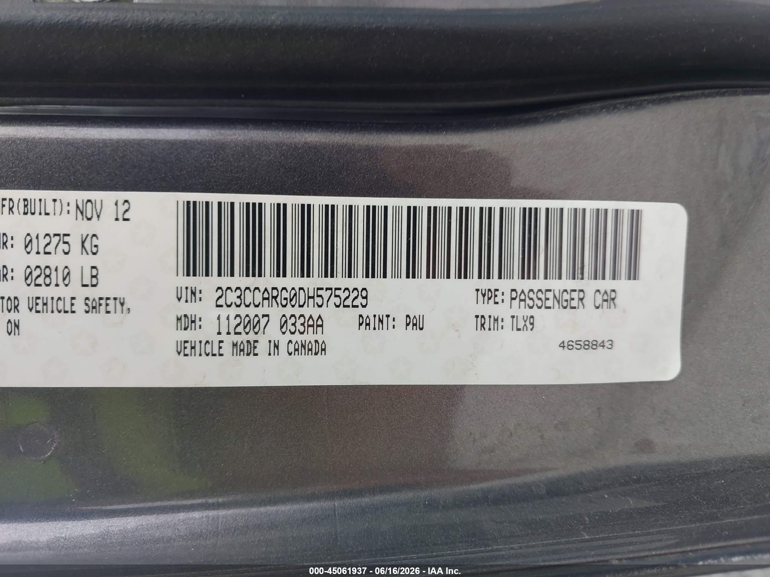 2013 Chrysler 300 Motown Gray vin: 2C3CCARG0DH575229