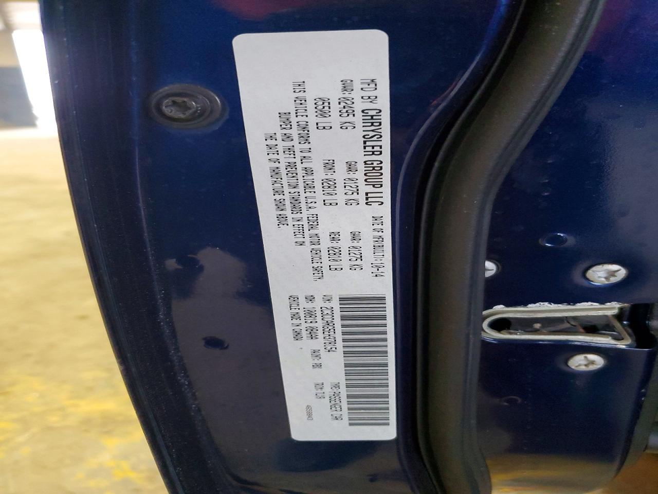 2014 Chrysler 300 Blue vin: 2C3CCARG5EH378154