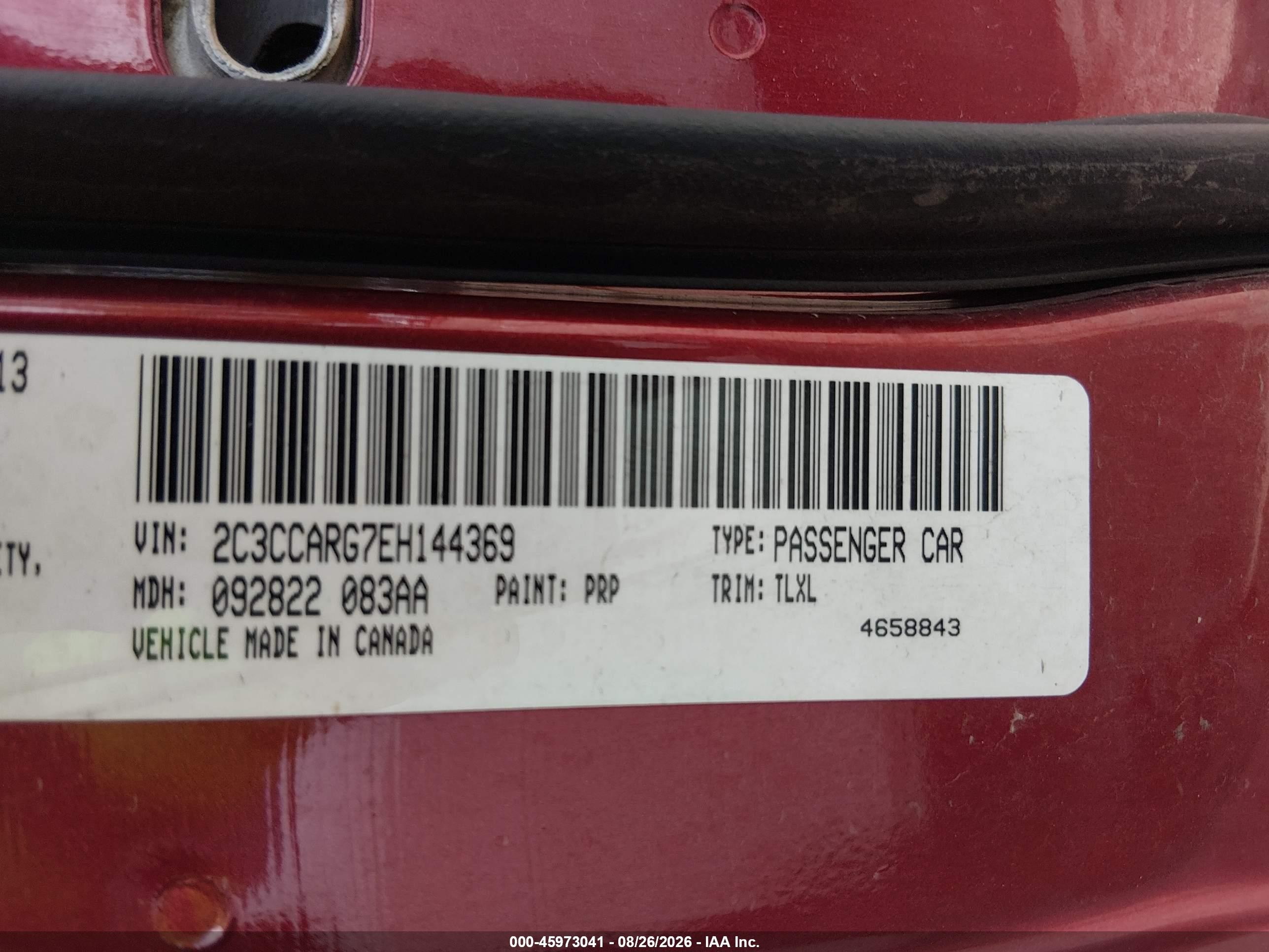 2014 Chrysler 300 Красный vin: 2C3CCARG7EH144369