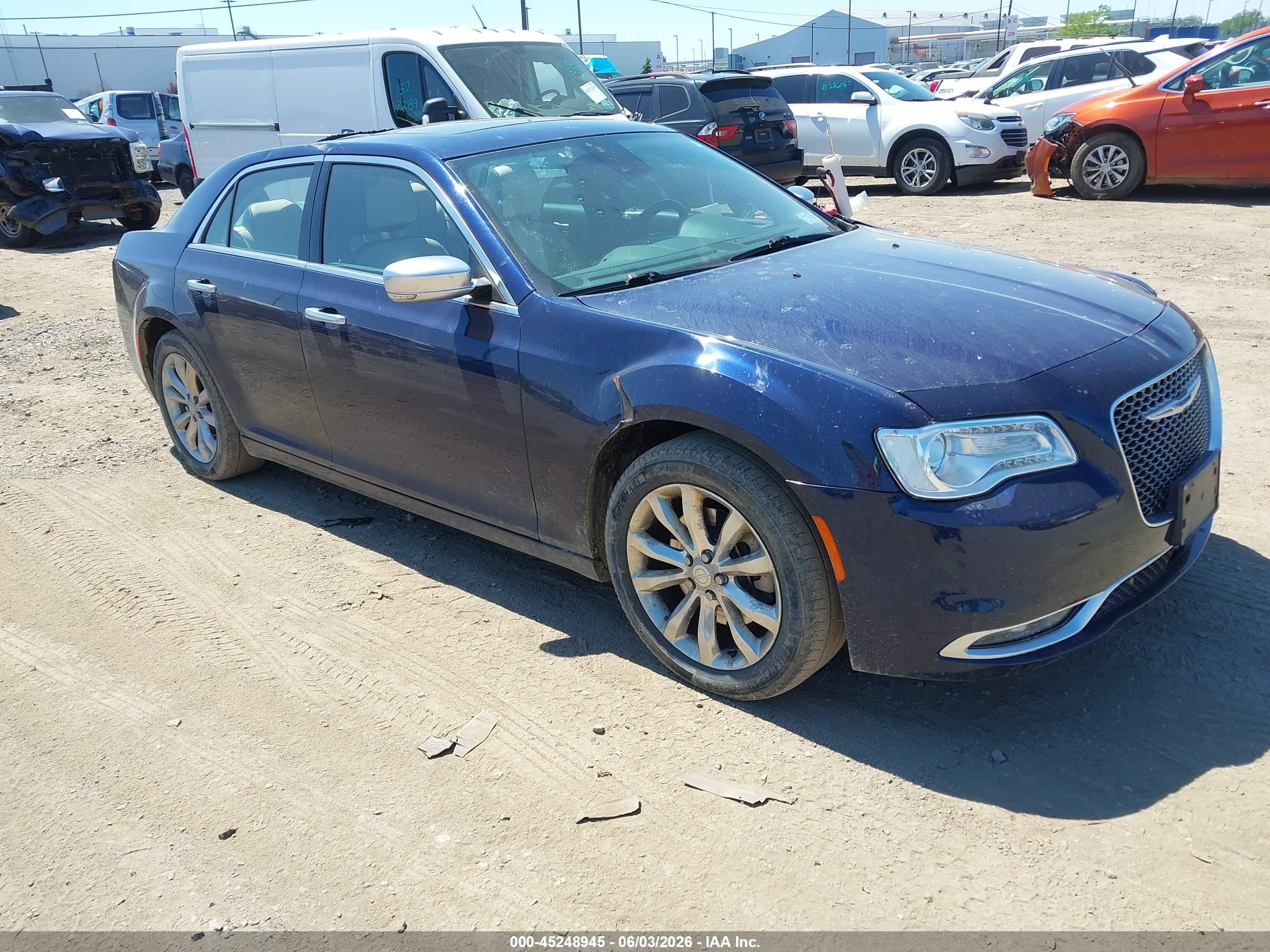 2015 Chrysler 300c Platinum Awd Blue vin: 2C3CCASG5FH773219