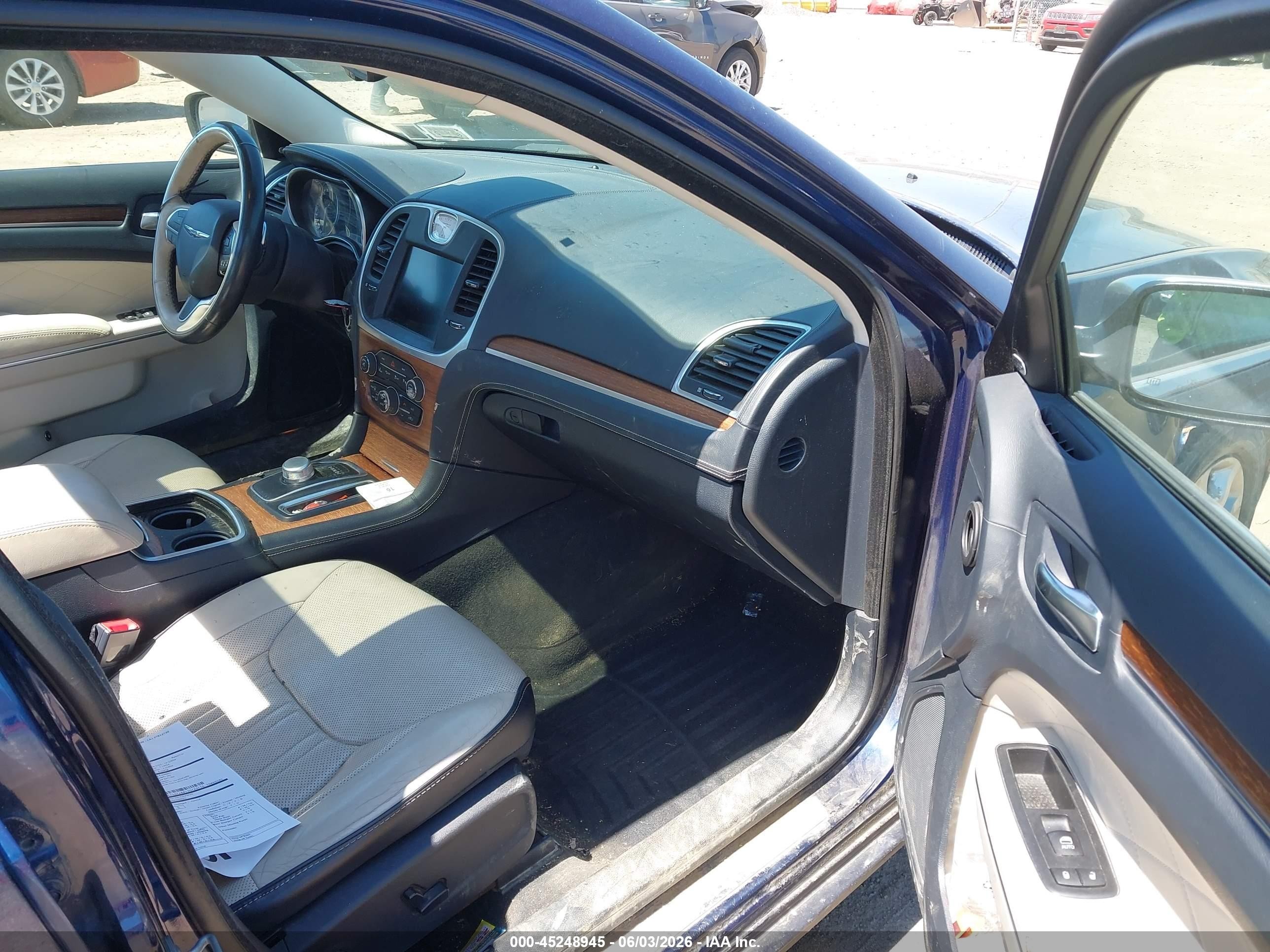 2015 Chrysler 300c Platinum Awd Синий vin: 2C3CCASG5FH773219