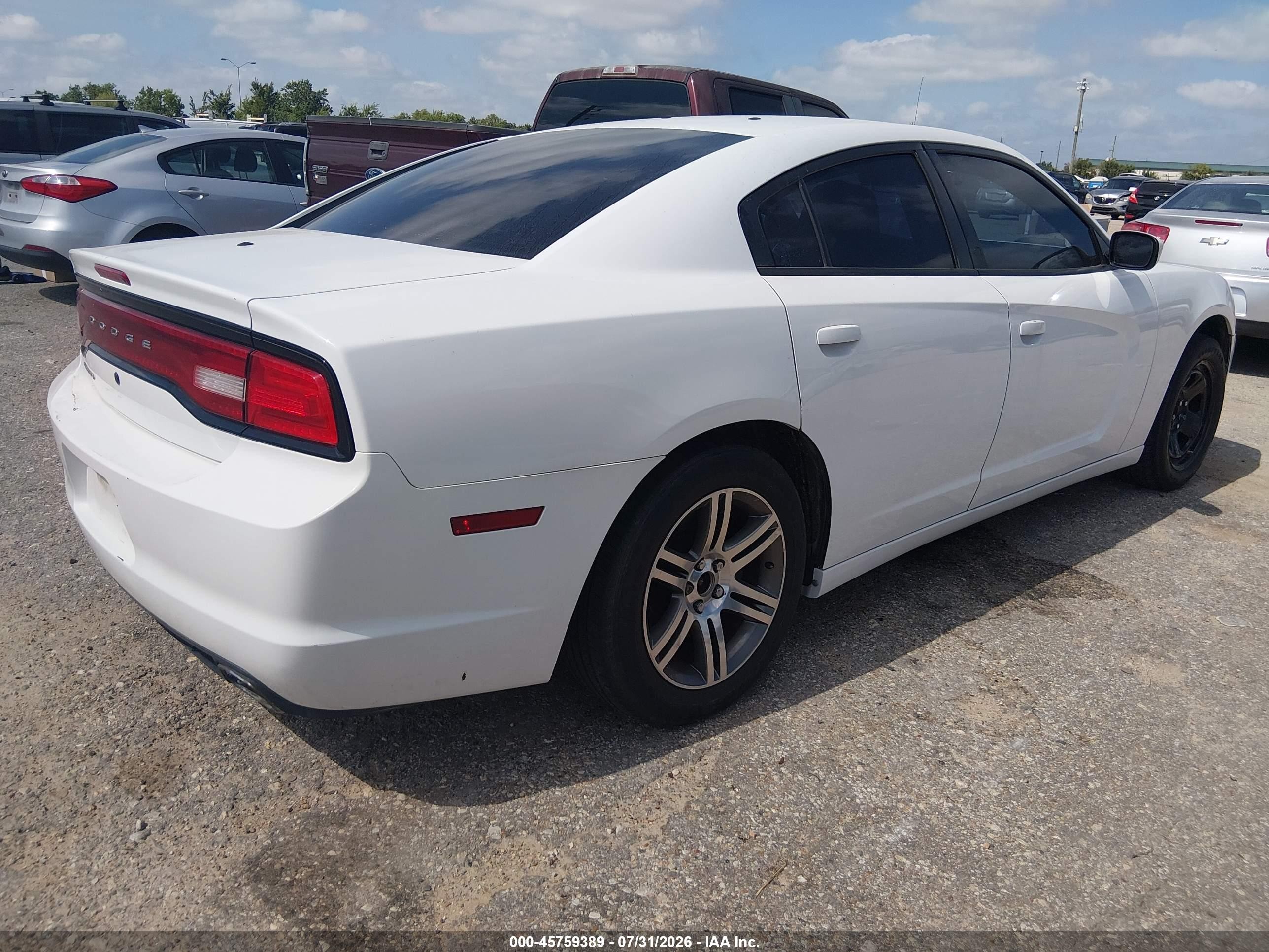 2013 Dodge Charger Police White vin: 2C3CDXAG0DH522090