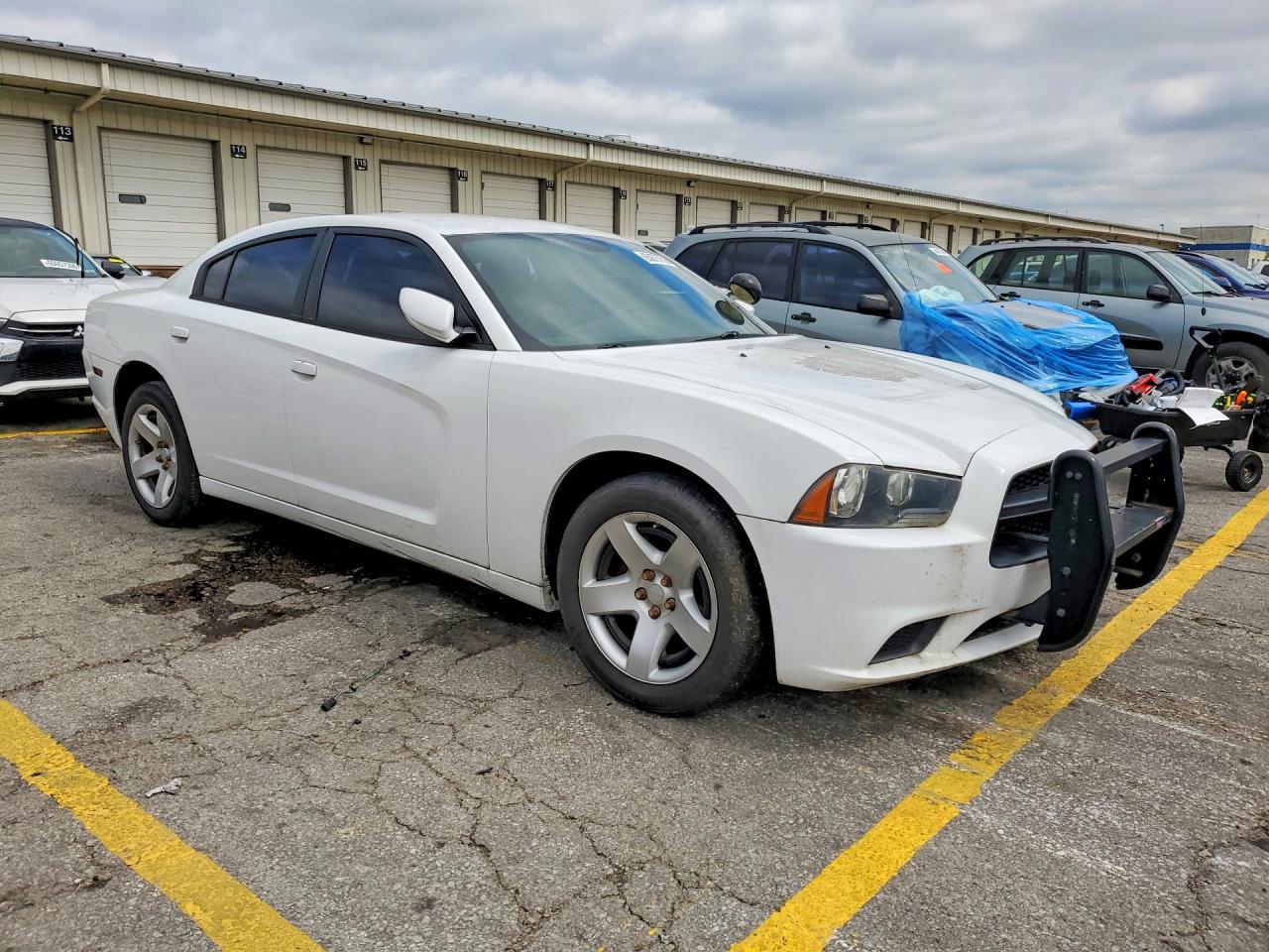 2014 Dodge Charger Police White vin: 2C3CDXAG0EH194669