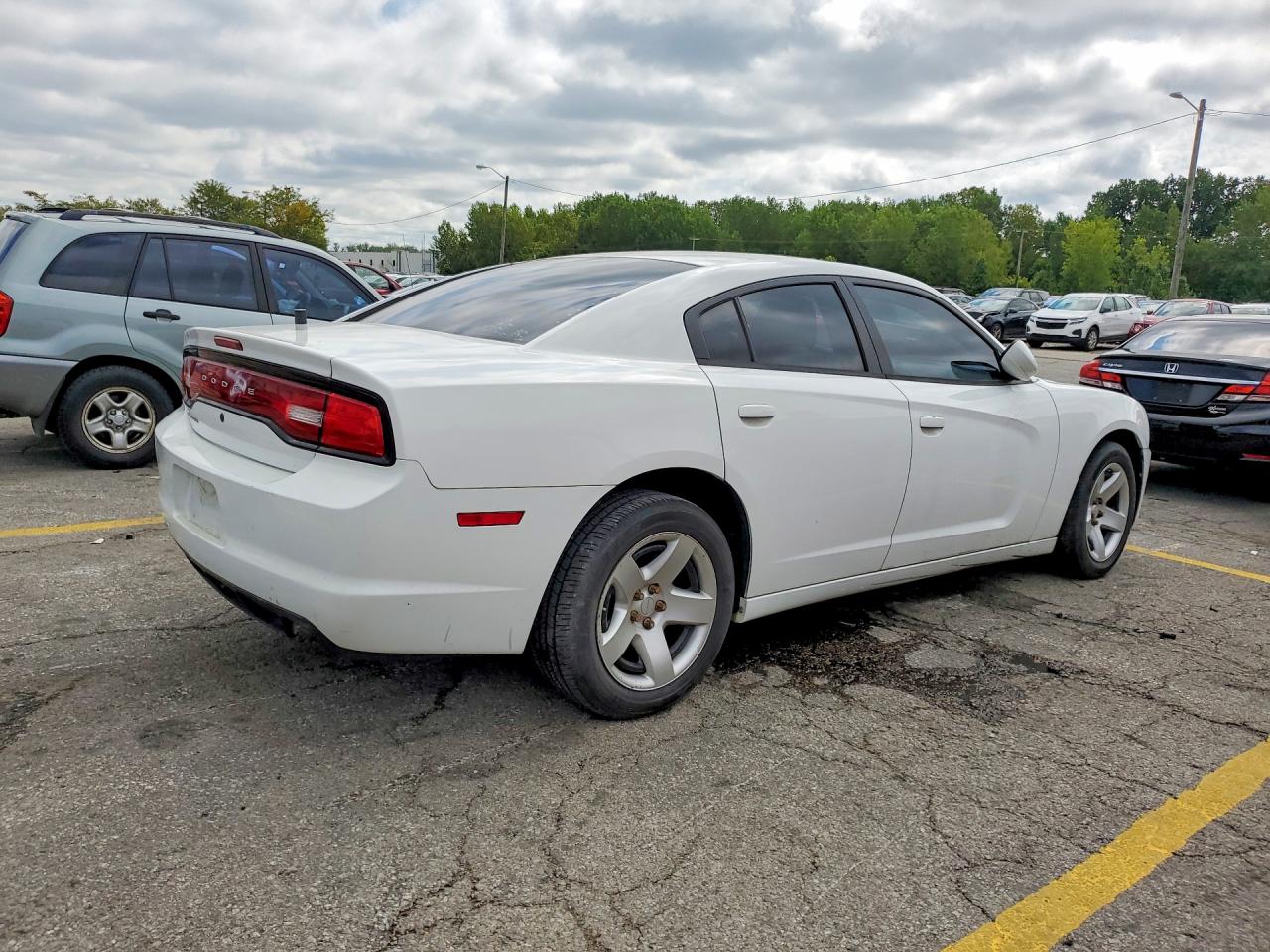 2014 Dodge Charger Police White vin: 2C3CDXAG0EH194669