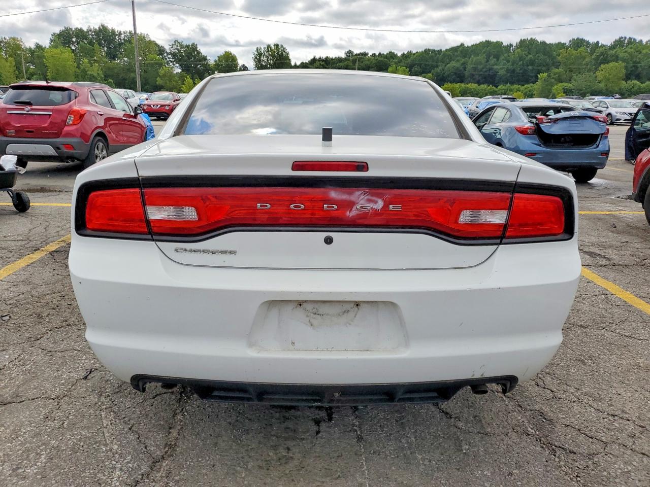 2014 Dodge Charger Police White vin: 2C3CDXAG0EH194669