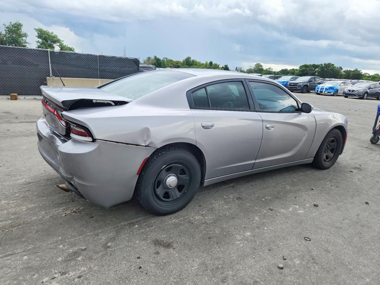 2015 Dodge Charger Police Gray vin: 2C3CDXAG0FH875299