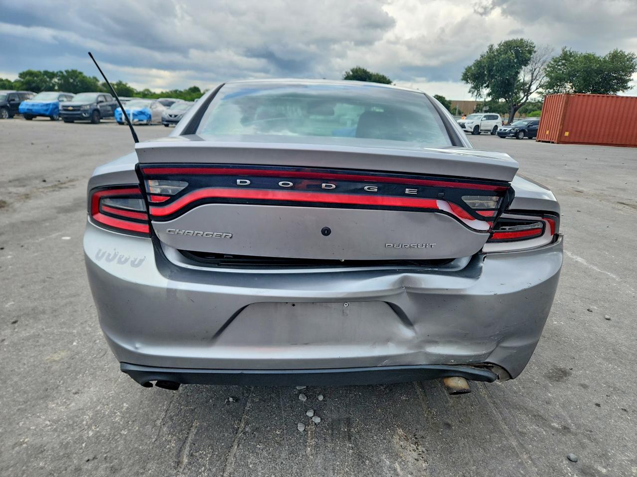 2015 Dodge Charger Police Gray vin: 2C3CDXAG0FH875299