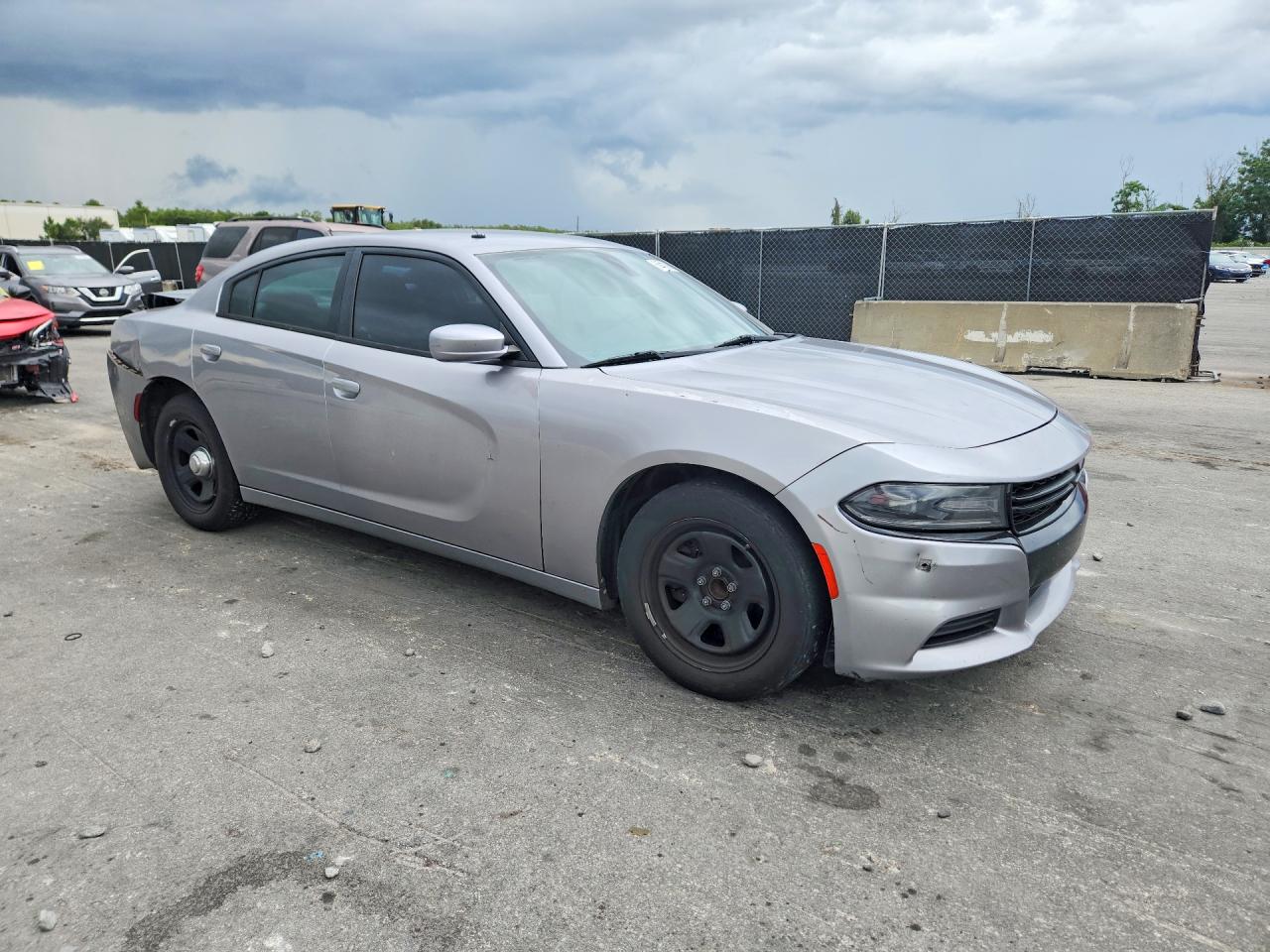 2015 Dodge Charger Police Gray vin: 2C3CDXAG0FH875299